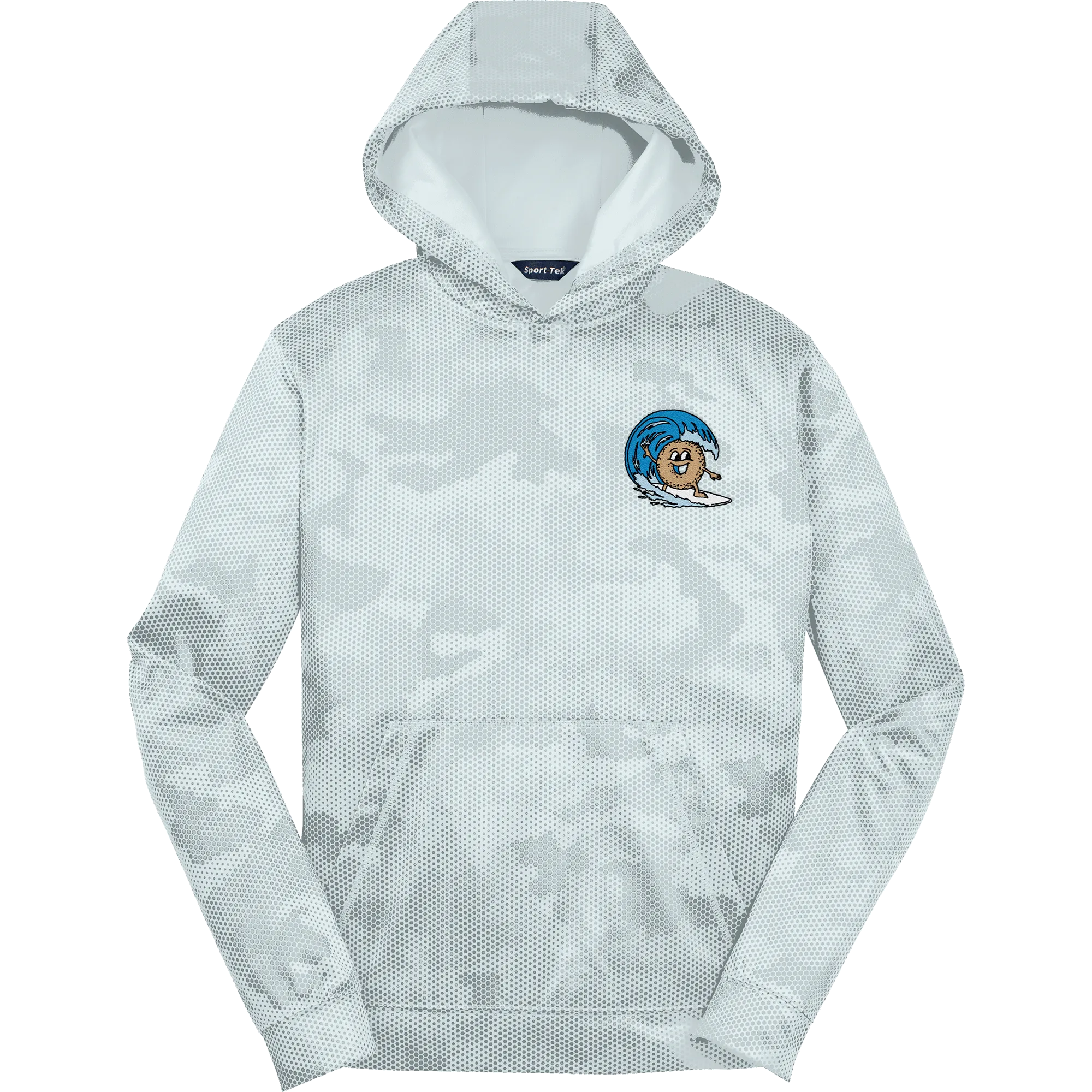 BagelEddi's Youth Sport-Wick CamoHex Fleece Hooded Pullover