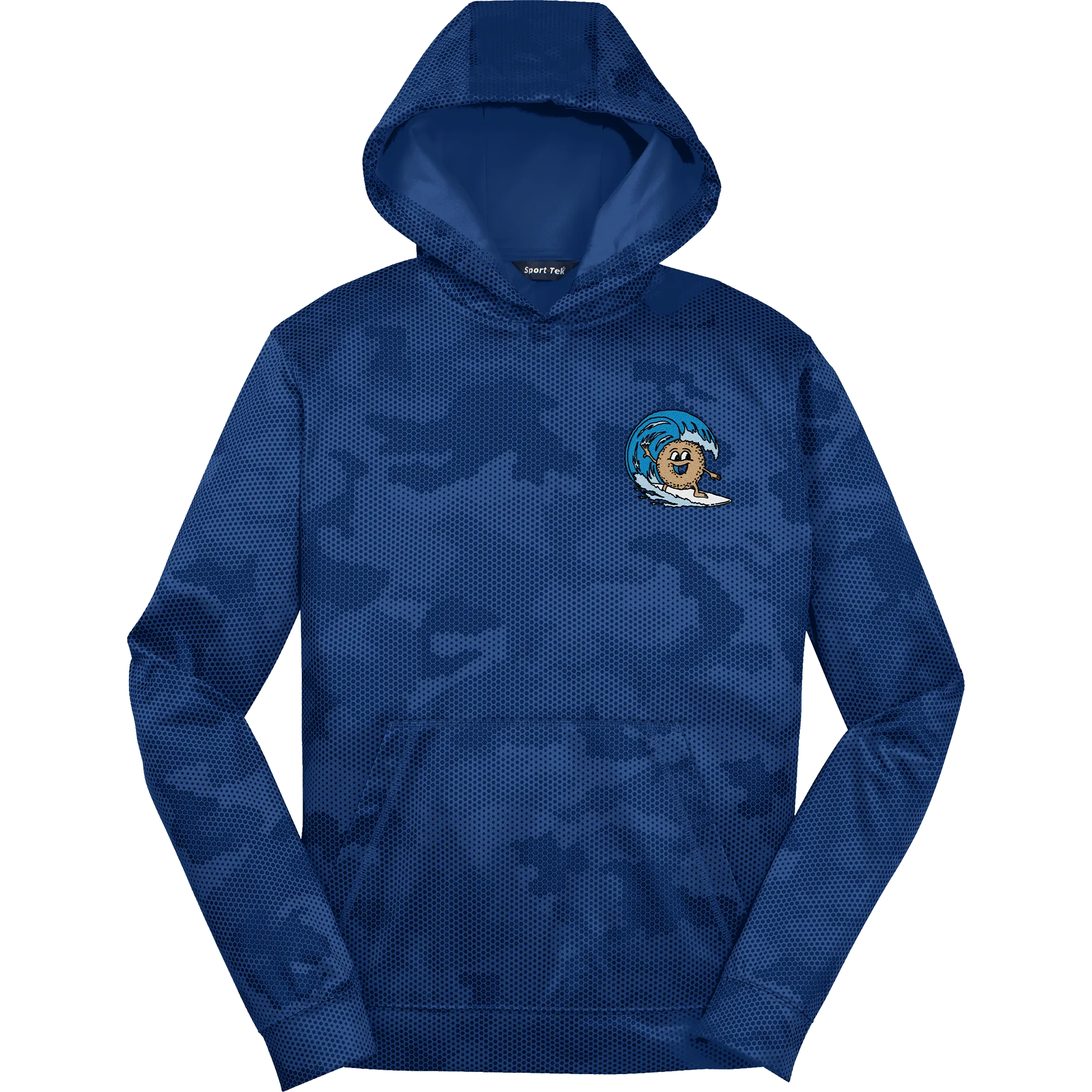 BagelEddi's Youth Sport-Wick CamoHex Fleece Hooded Pullover