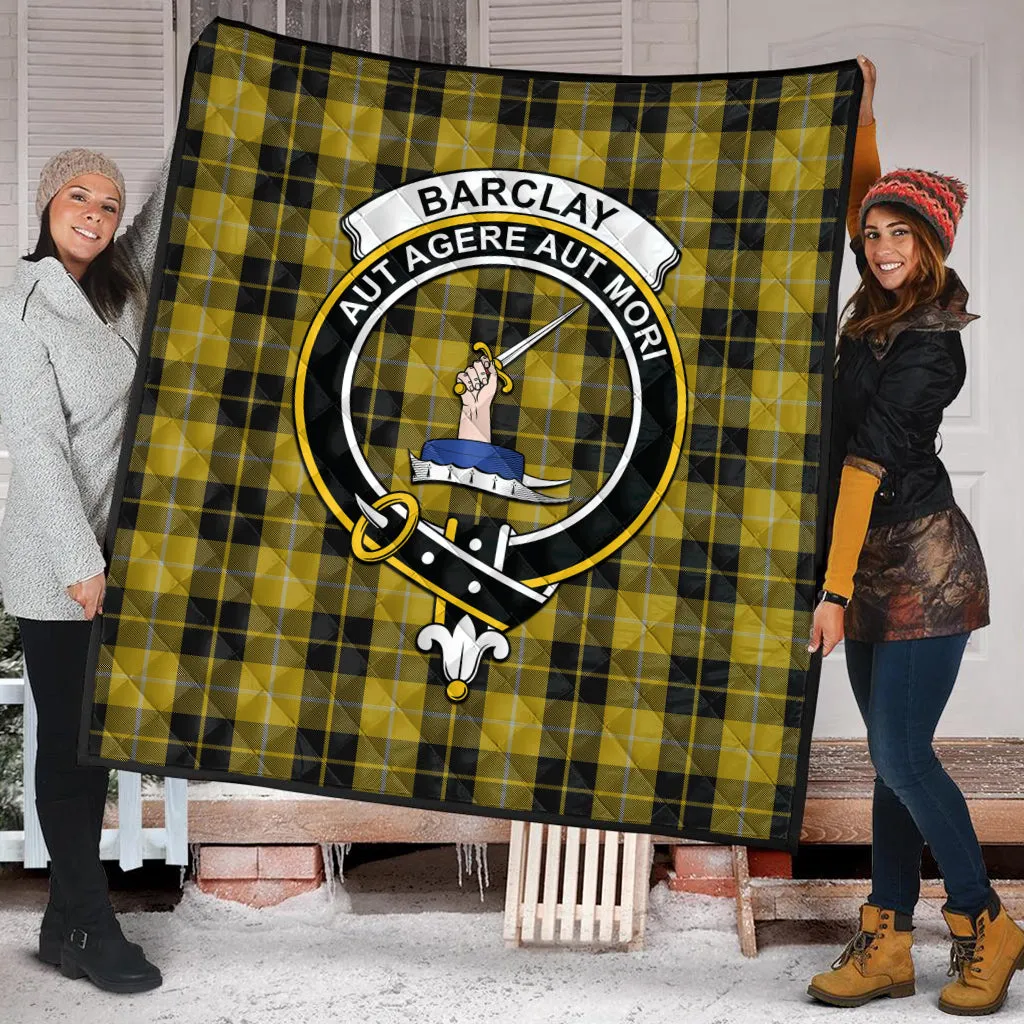 Barclay Dress Tartan Quilt with Family Crest