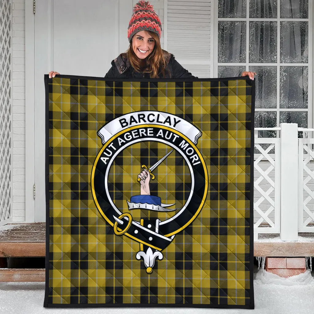 Barclay Dress Tartan Quilt with Family Crest