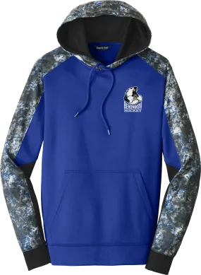 Berdnikov Bears Sport-Wick Mineral Freeze Fleece Colorblock Hooded Pullover