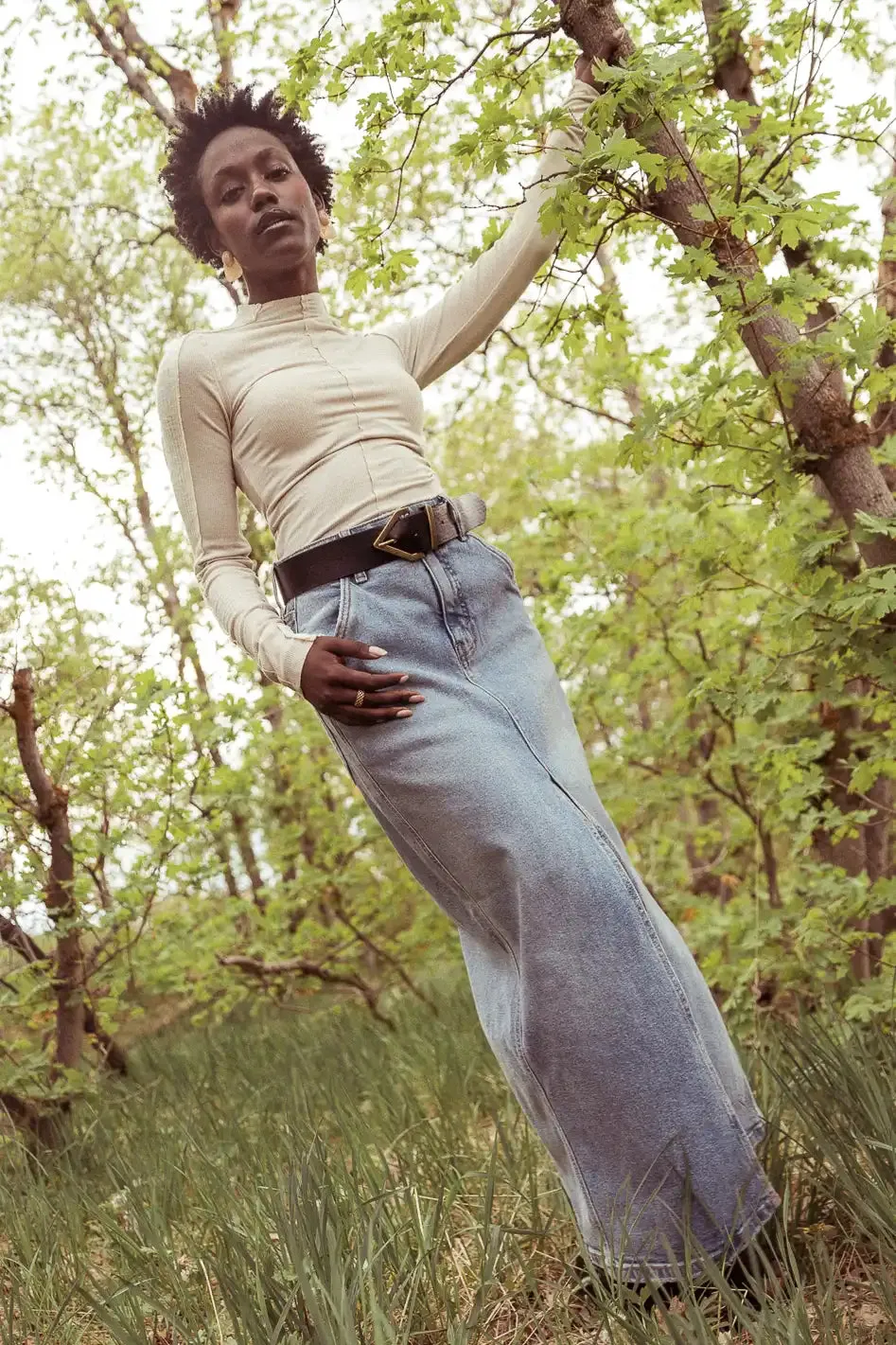 Capone Denim Maxi Skirt - FINAL SALE