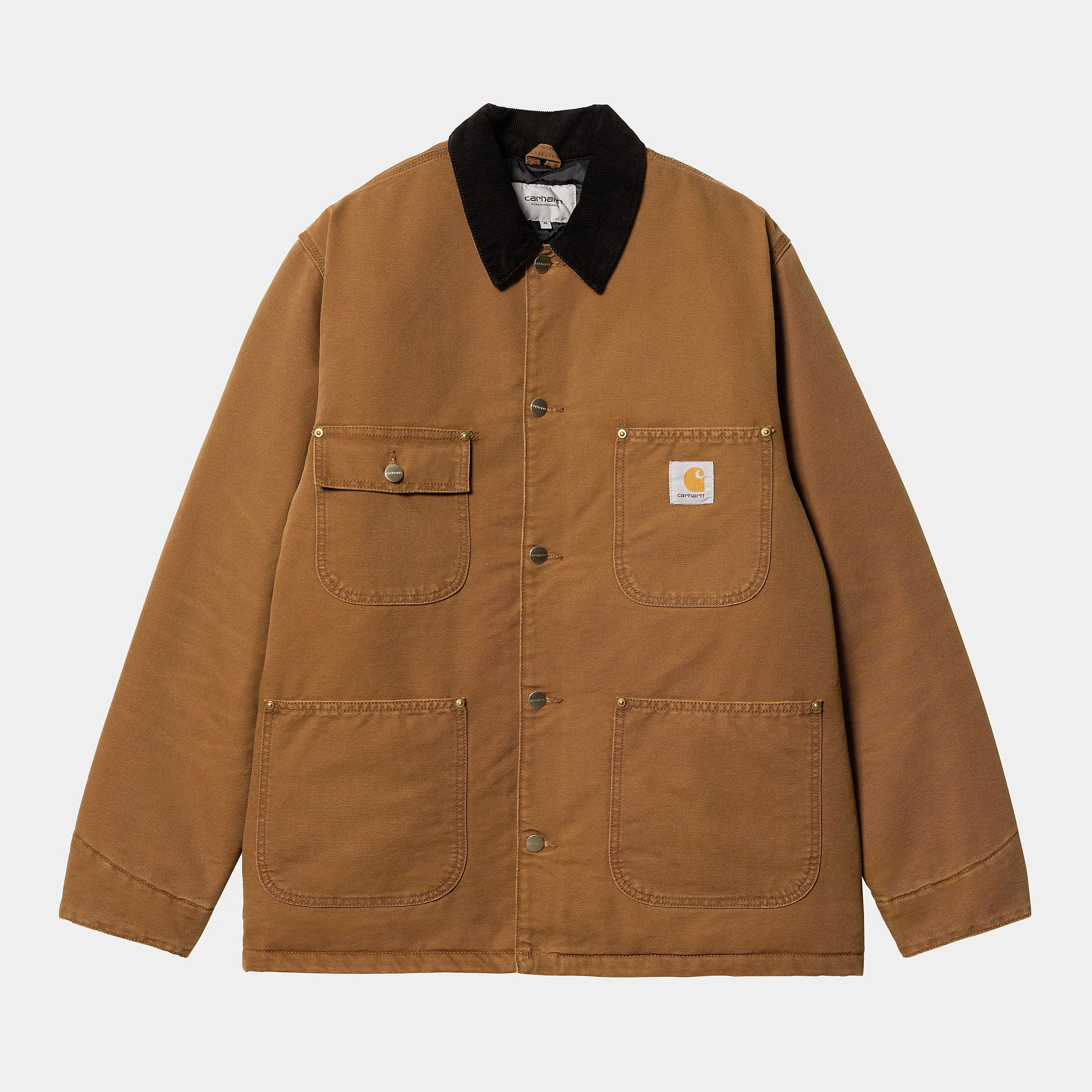Carhartt WIP Mens OG Chore Aged Canvas Jacket - Deep Hamilton Brown