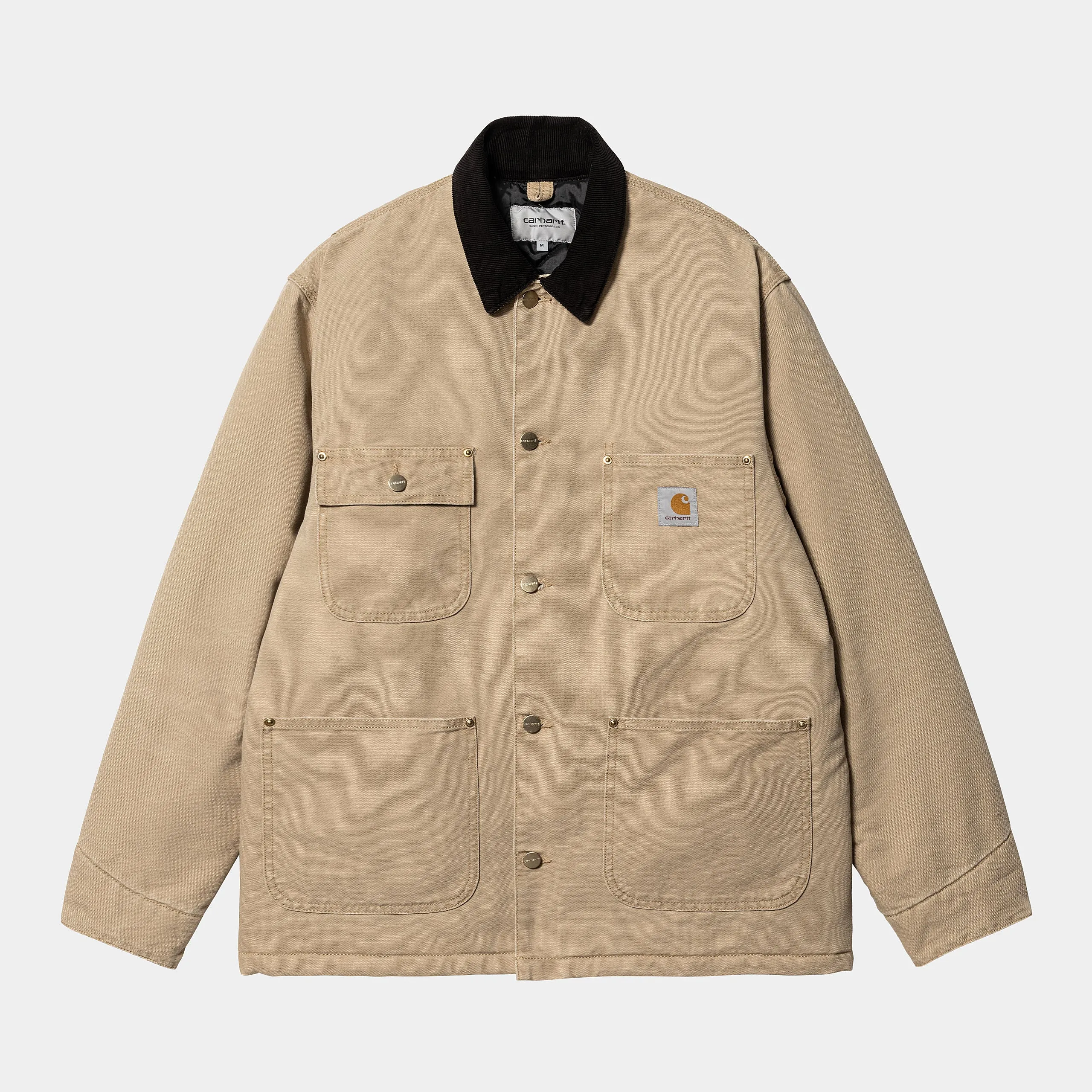 Carhartt WIP Mens OG Chore Aged Canvas Jacket - Dusty Hamilton Brown