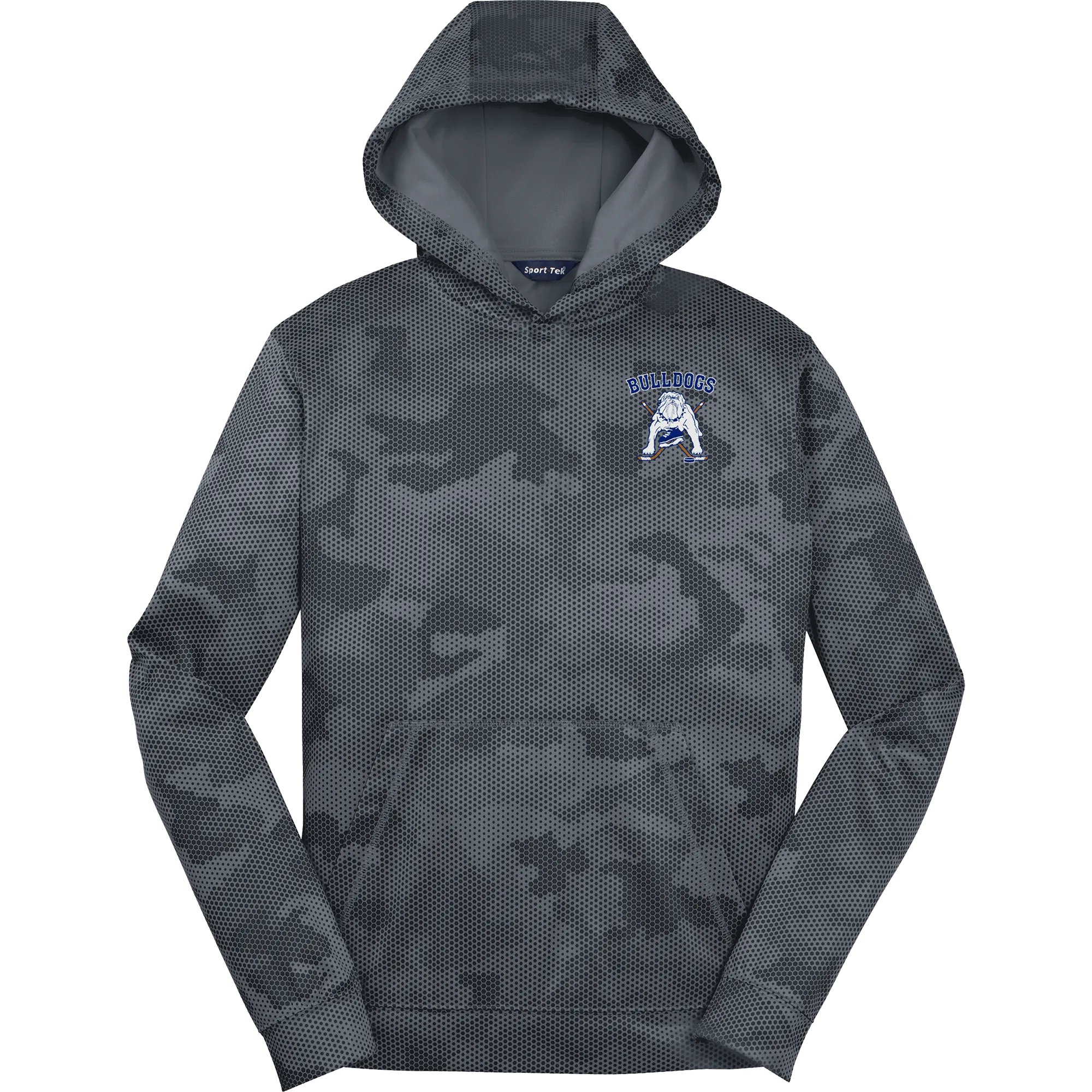 Chicago Bulldogs Youth Sport-Wick CamoHex Fleece Hooded Pullover