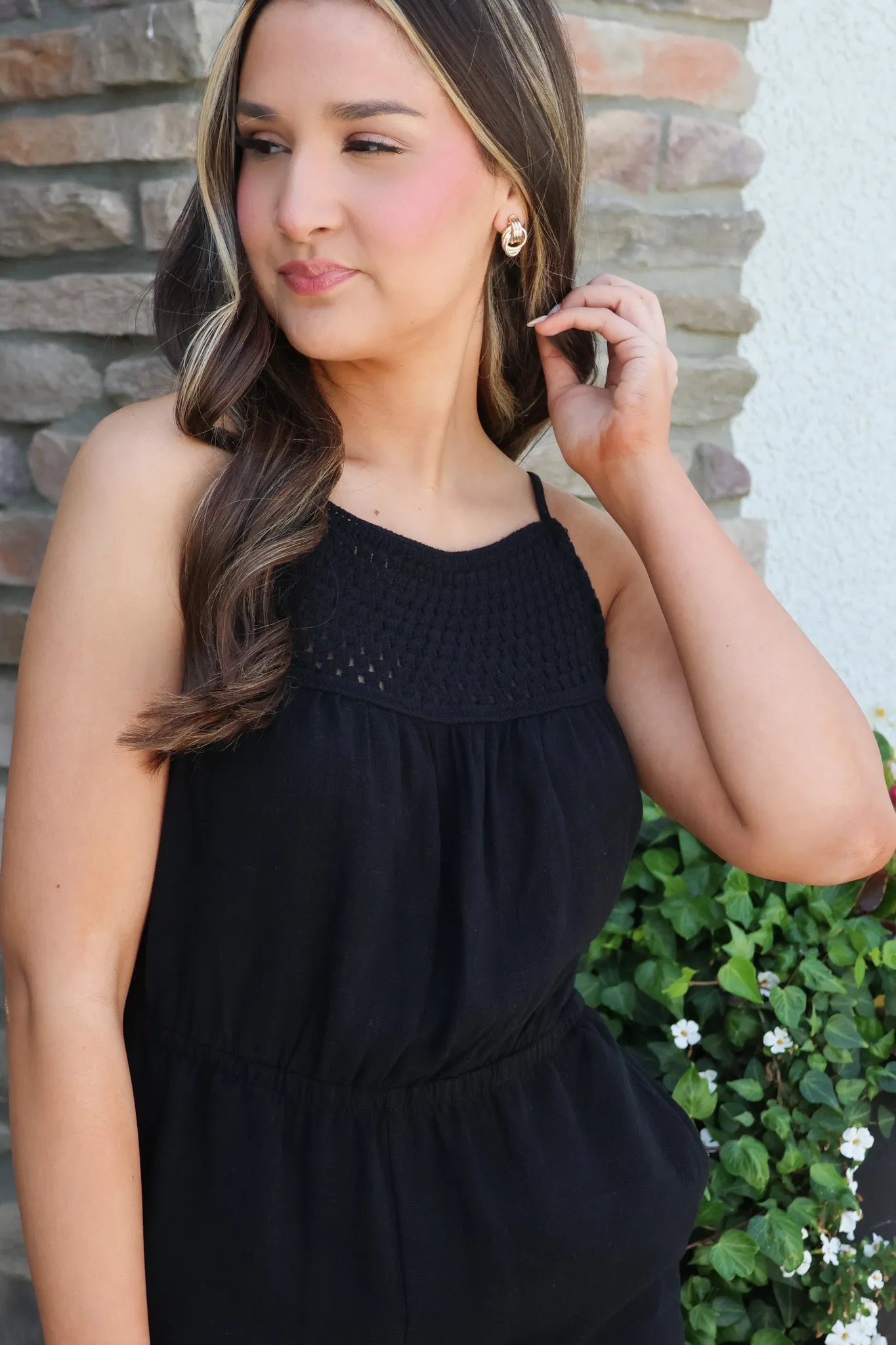 Coast Of Cali Jumpsuit In Black