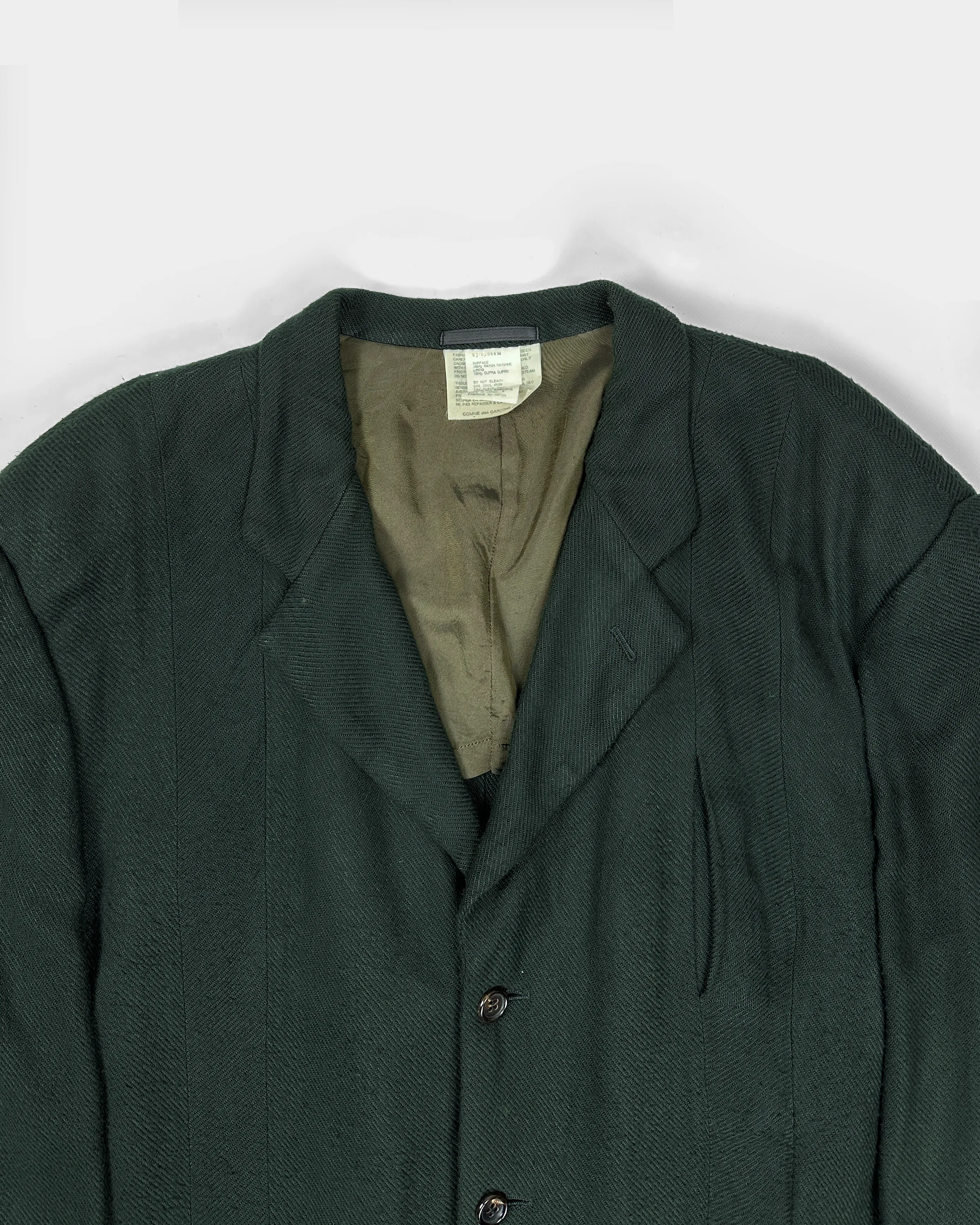 Comme Des Garçons Homme Plus Green Dyed Blazer FW 1993