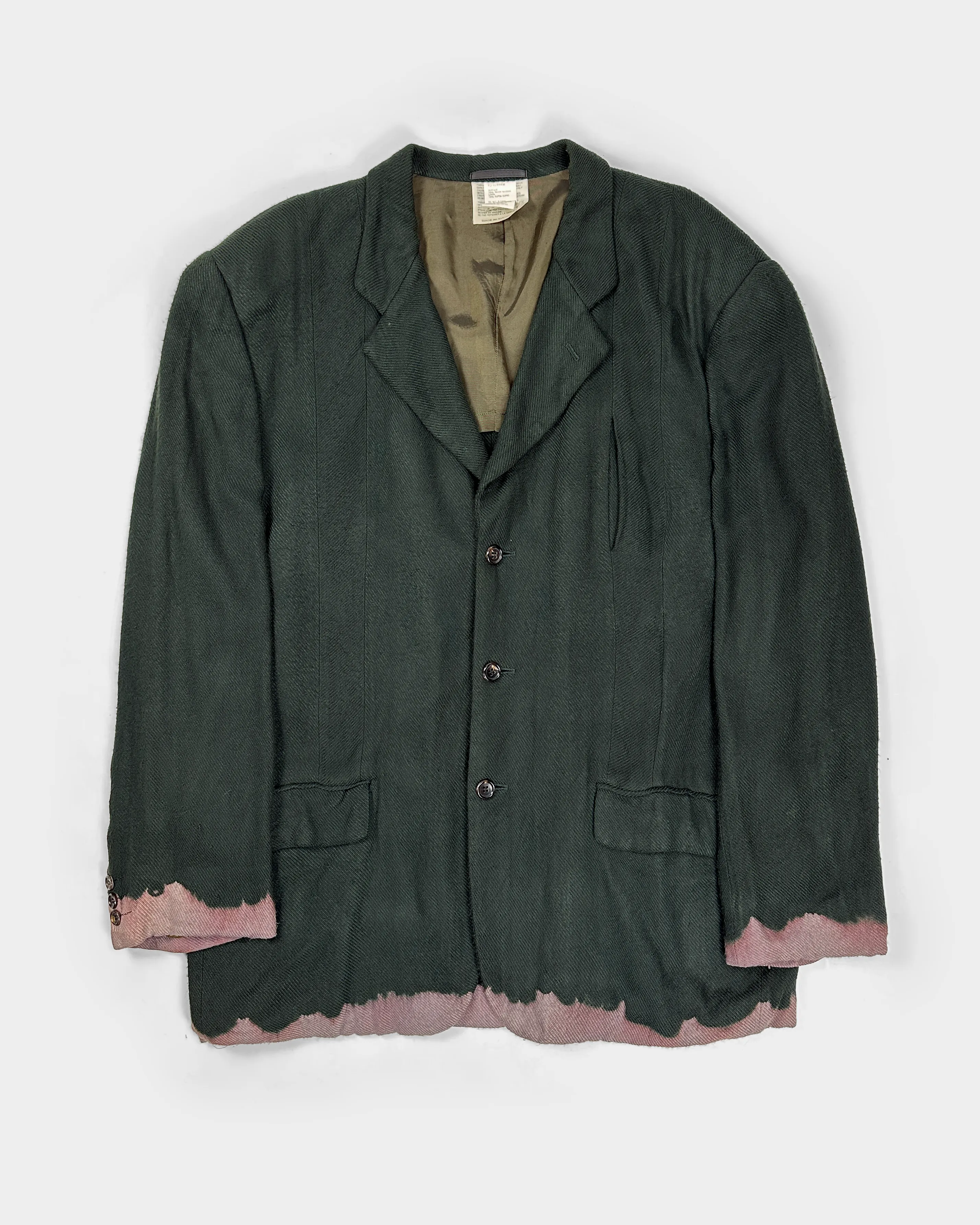 Comme Des Garçons Homme Plus Green Dyed Blazer FW 1993