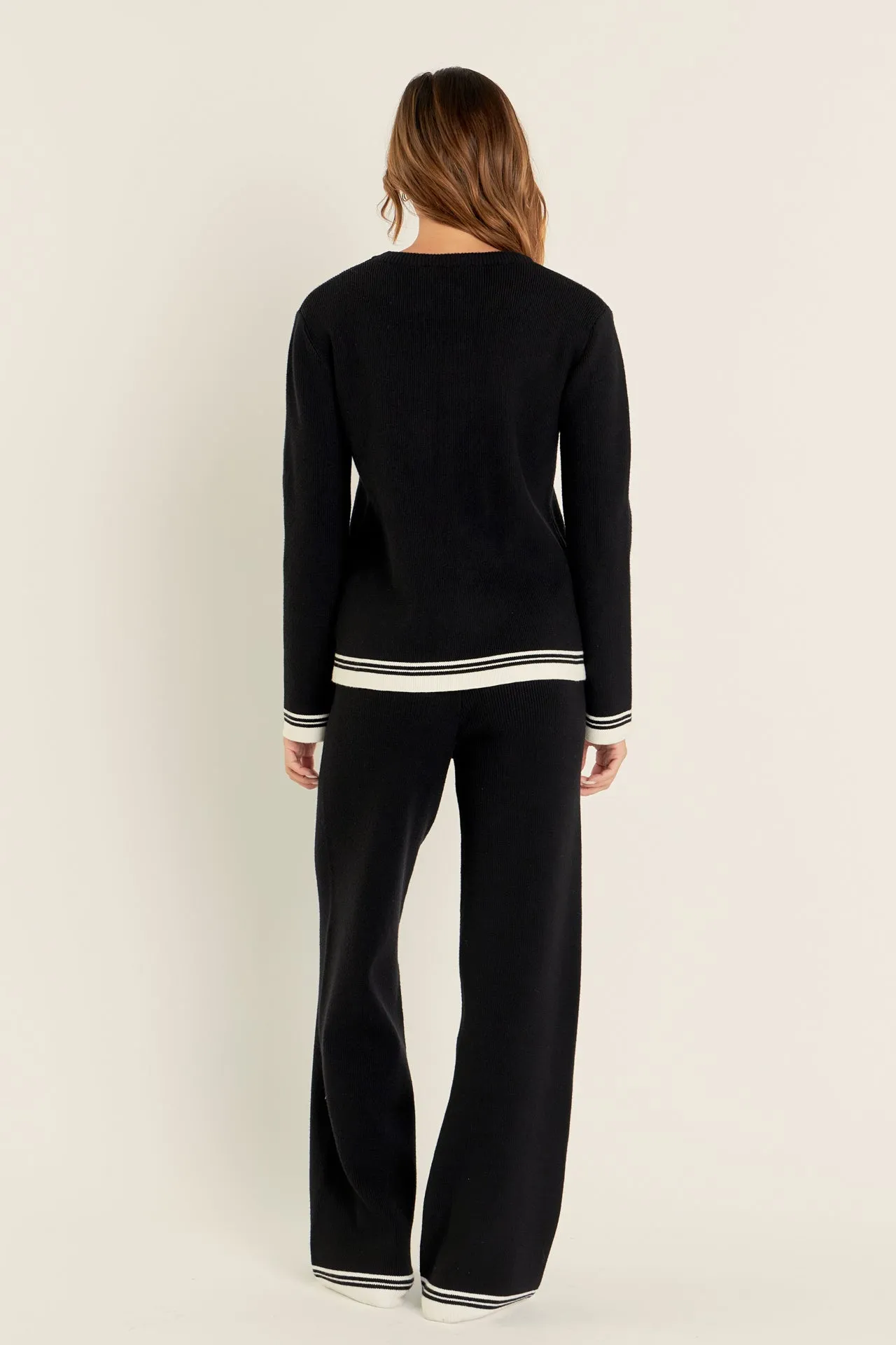 English Factory - Contrast Stripe Detail Knit pants
