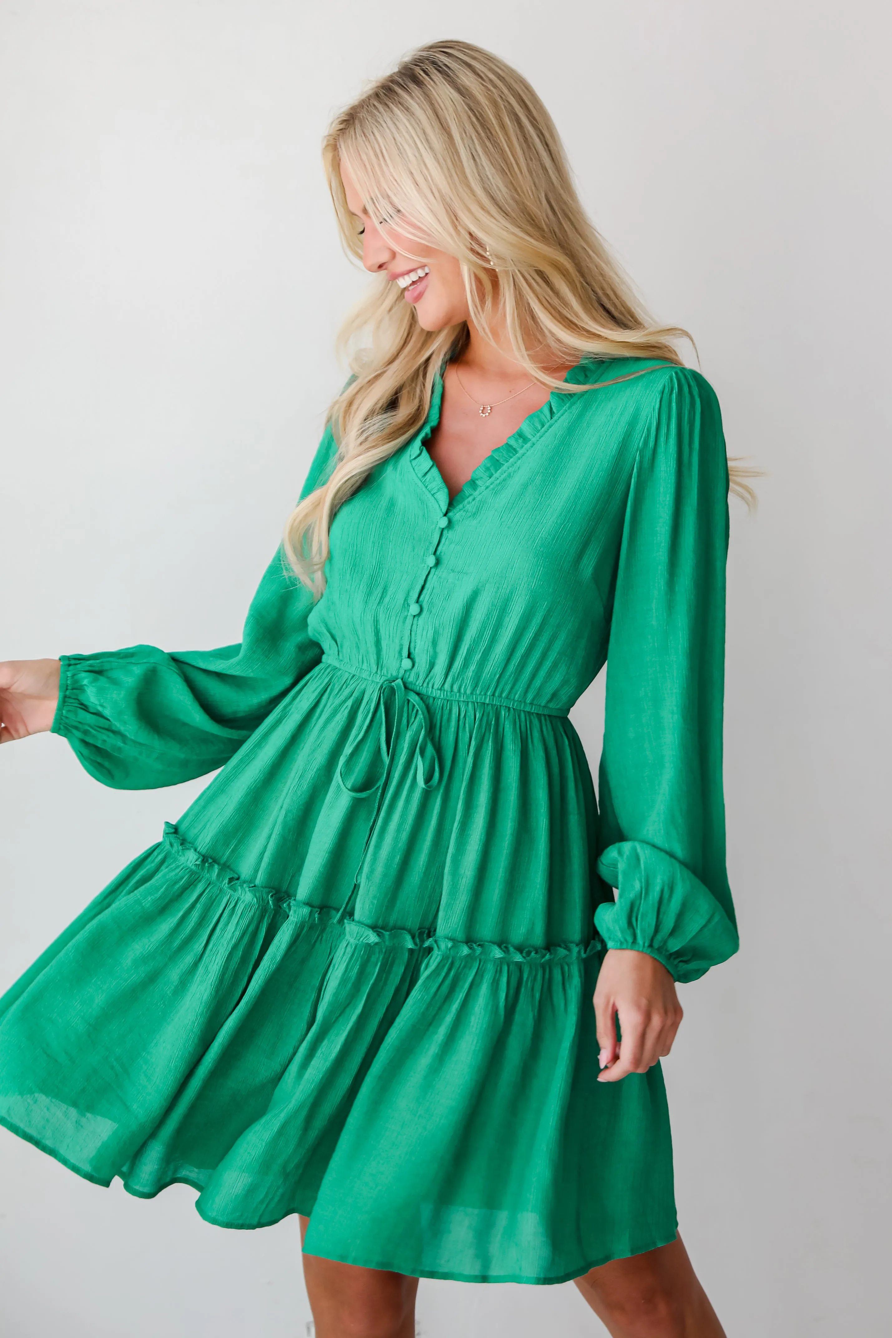 FINAL SALE - Fresh Perspective Green Mini Dress