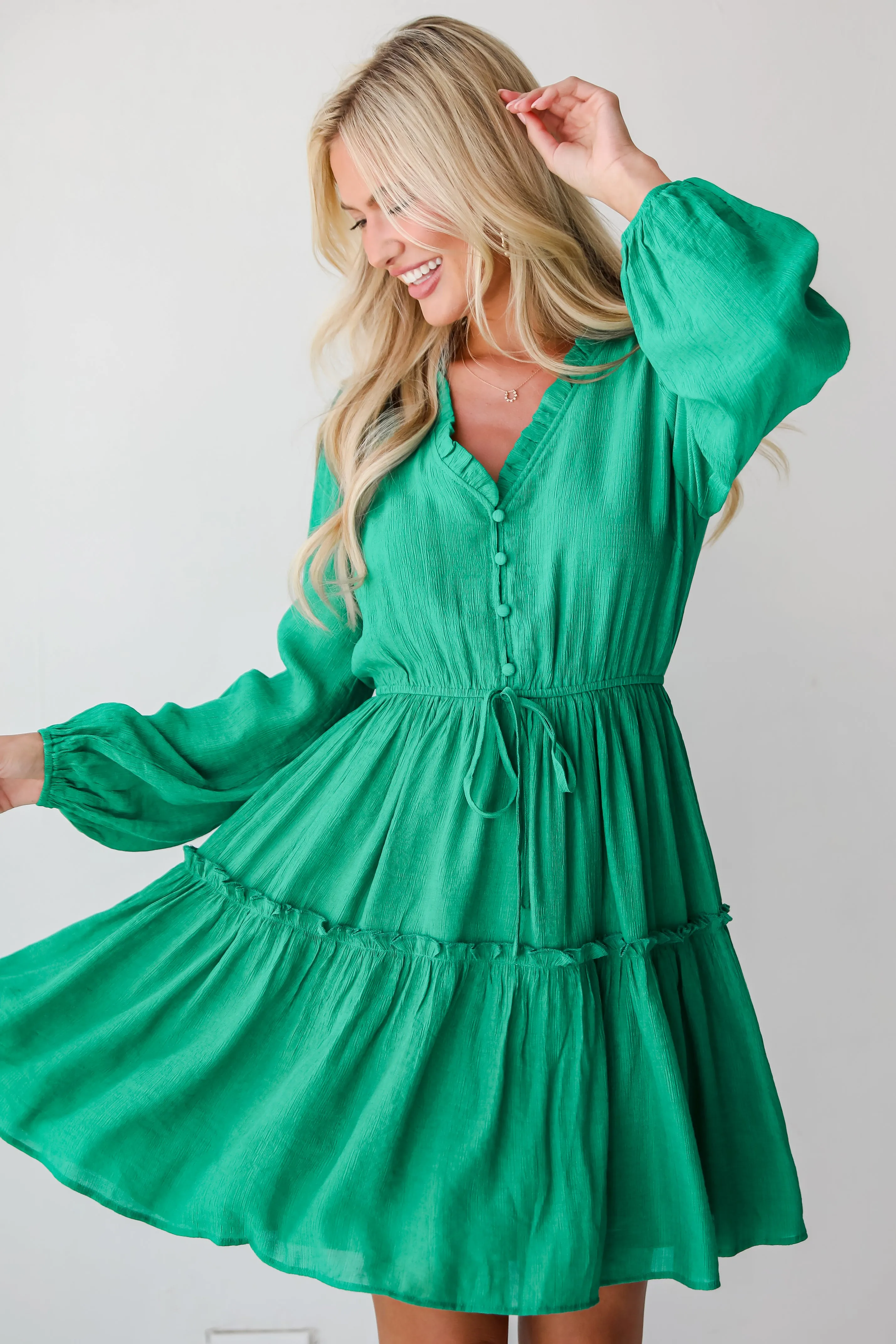 FINAL SALE - Fresh Perspective Green Mini Dress