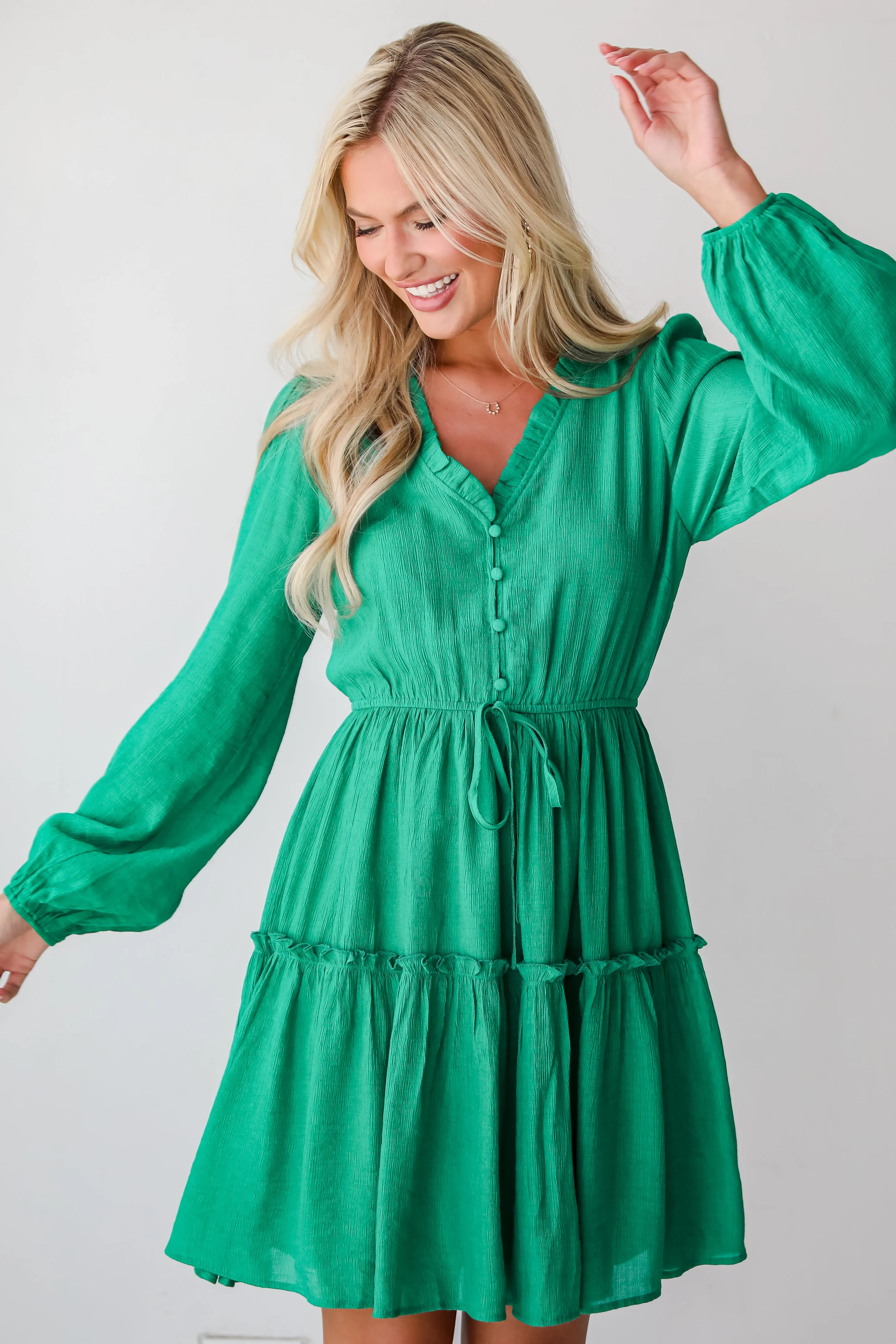 FINAL SALE - Fresh Perspective Green Mini Dress