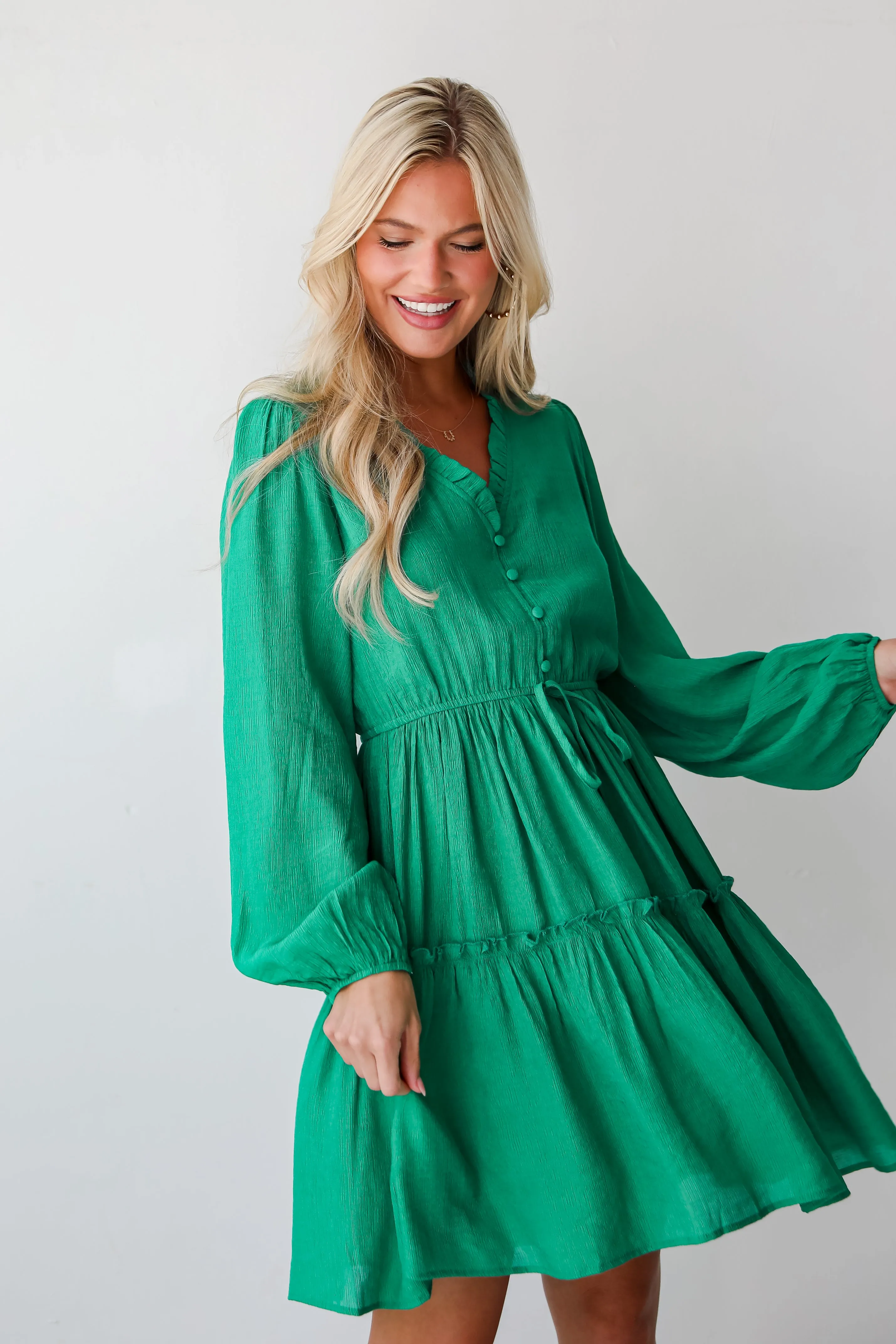 FINAL SALE - Fresh Perspective Green Mini Dress