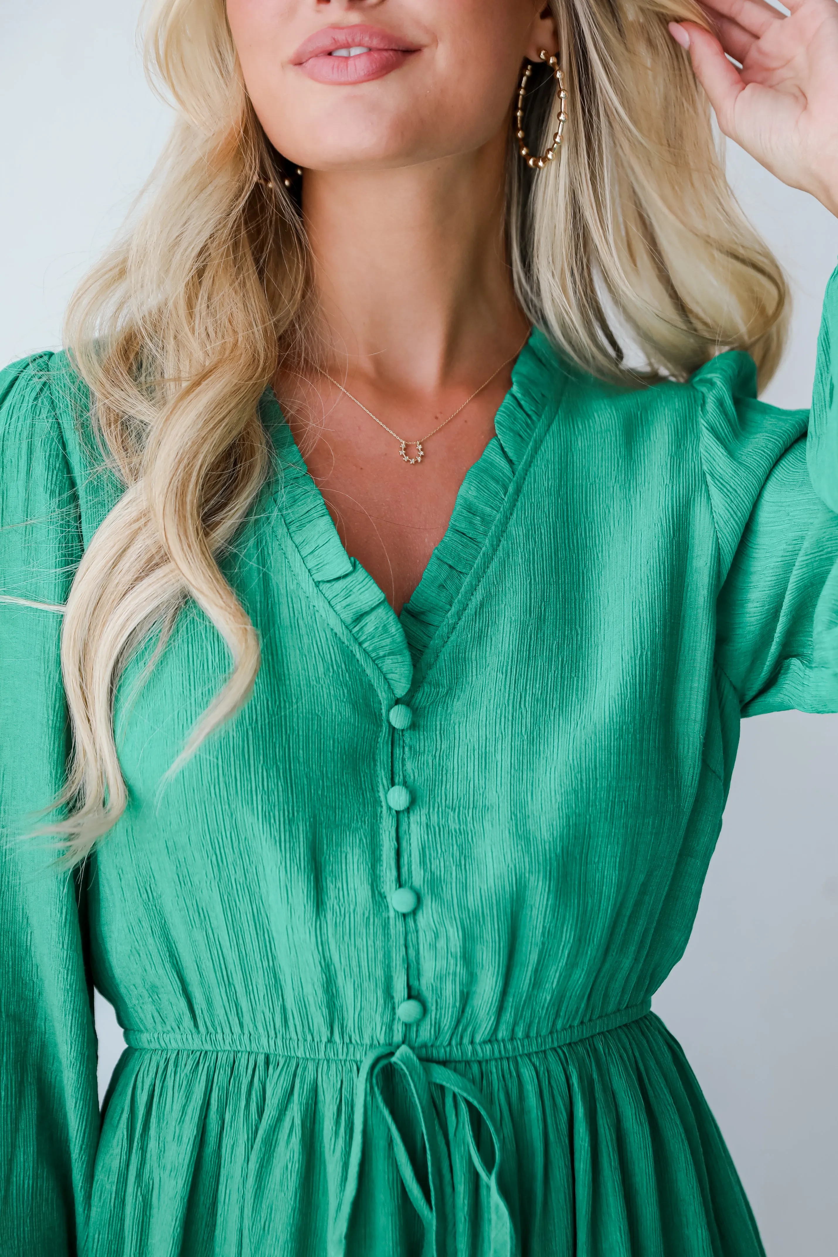 FINAL SALE - Fresh Perspective Green Mini Dress