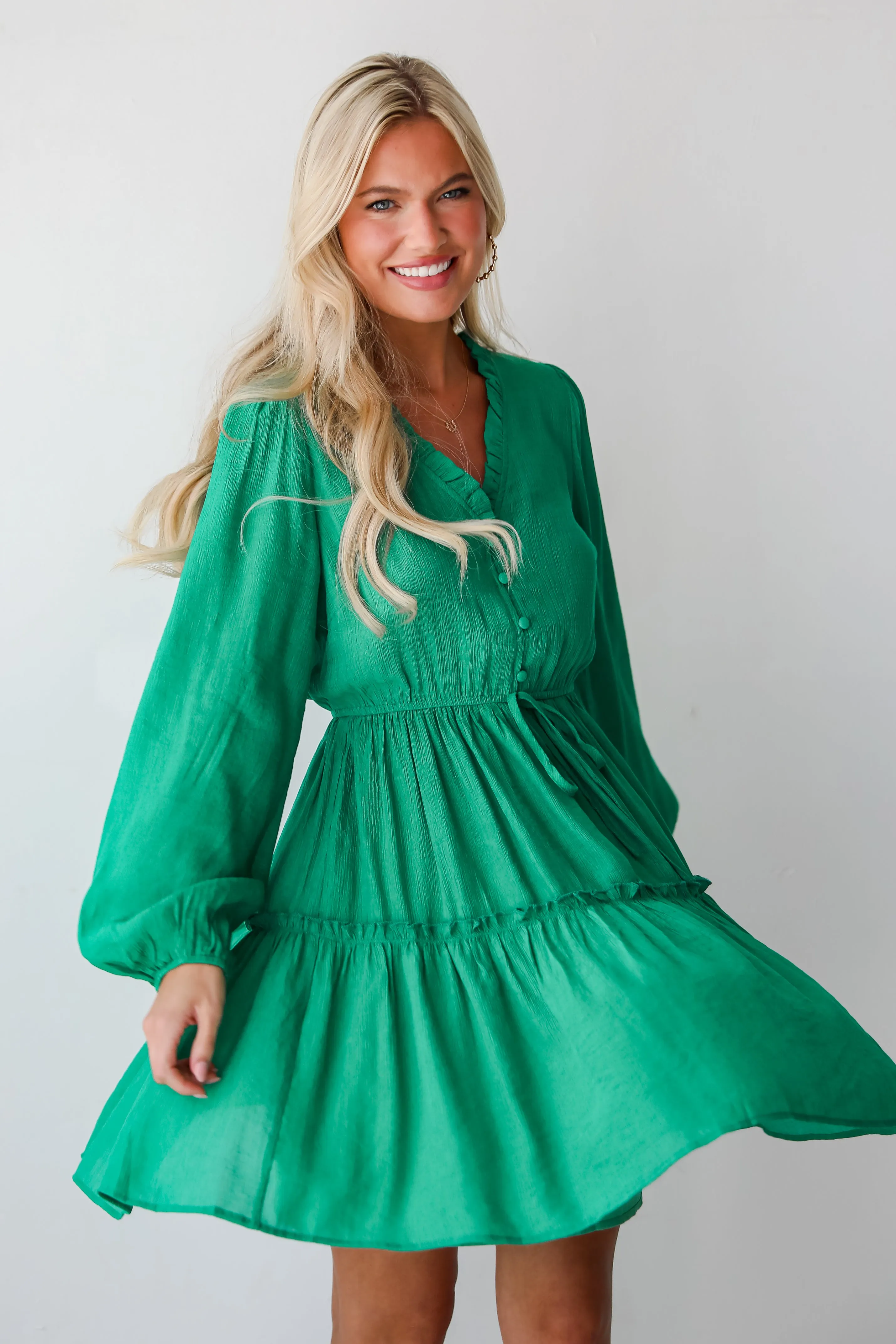 FINAL SALE - Fresh Perspective Green Mini Dress