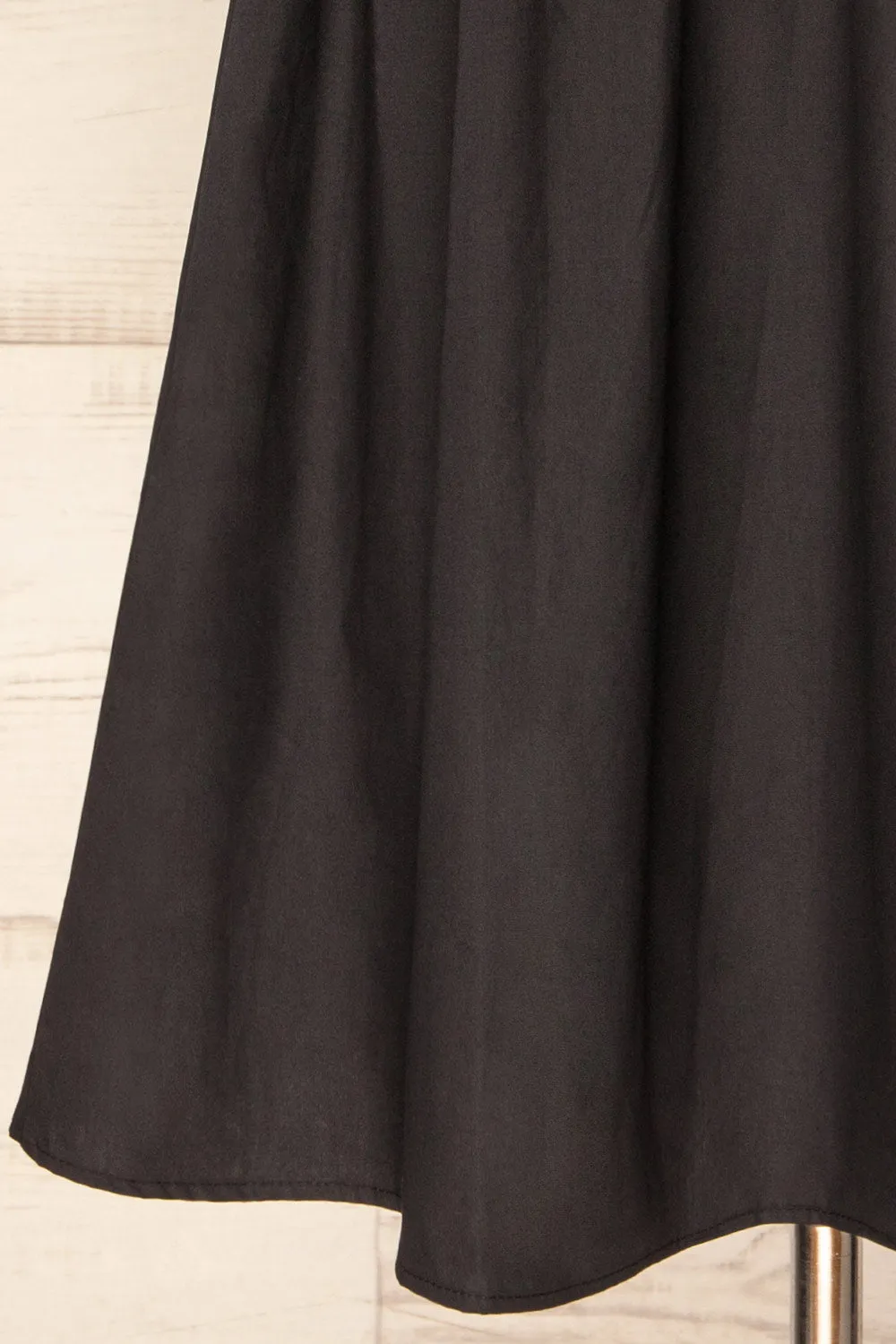 Frell Black | Midi Dress w/ Mock Neck