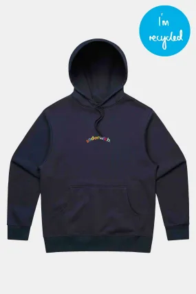 Happy Rainbow Hood Midnight Blue