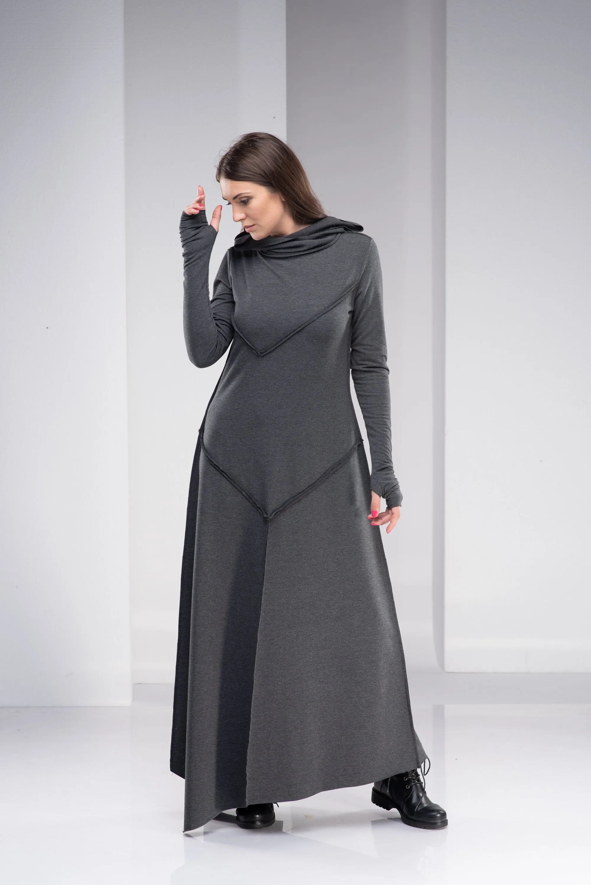 Hooded Maxi Dress