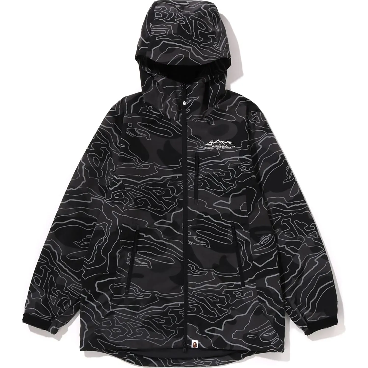 LAYERED LINE CAMO SHELL JACKET MENS