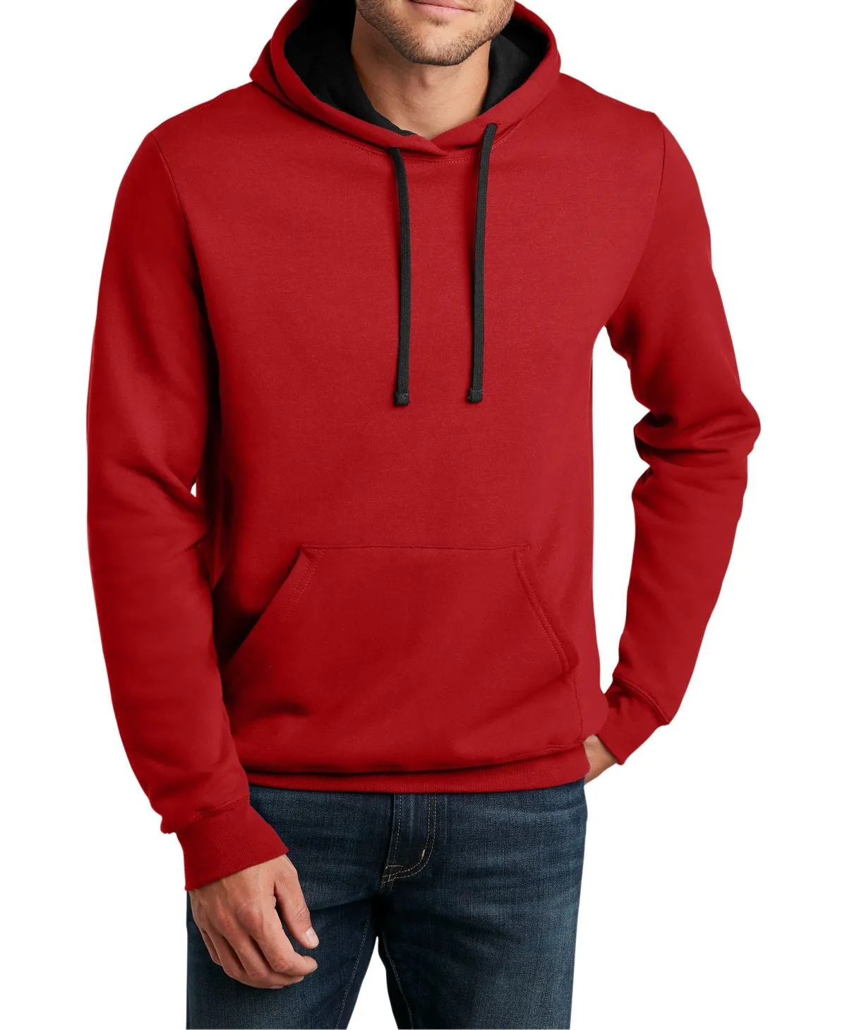 Men's Long Sleeve Hooded Pullover Sweatshirt with Pocket