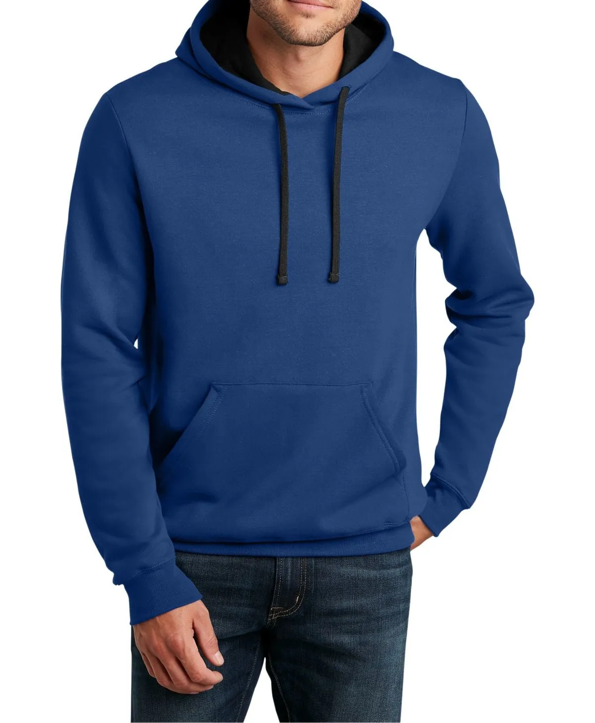 Men's Long Sleeve Hooded Pullover Sweatshirt with Pocket