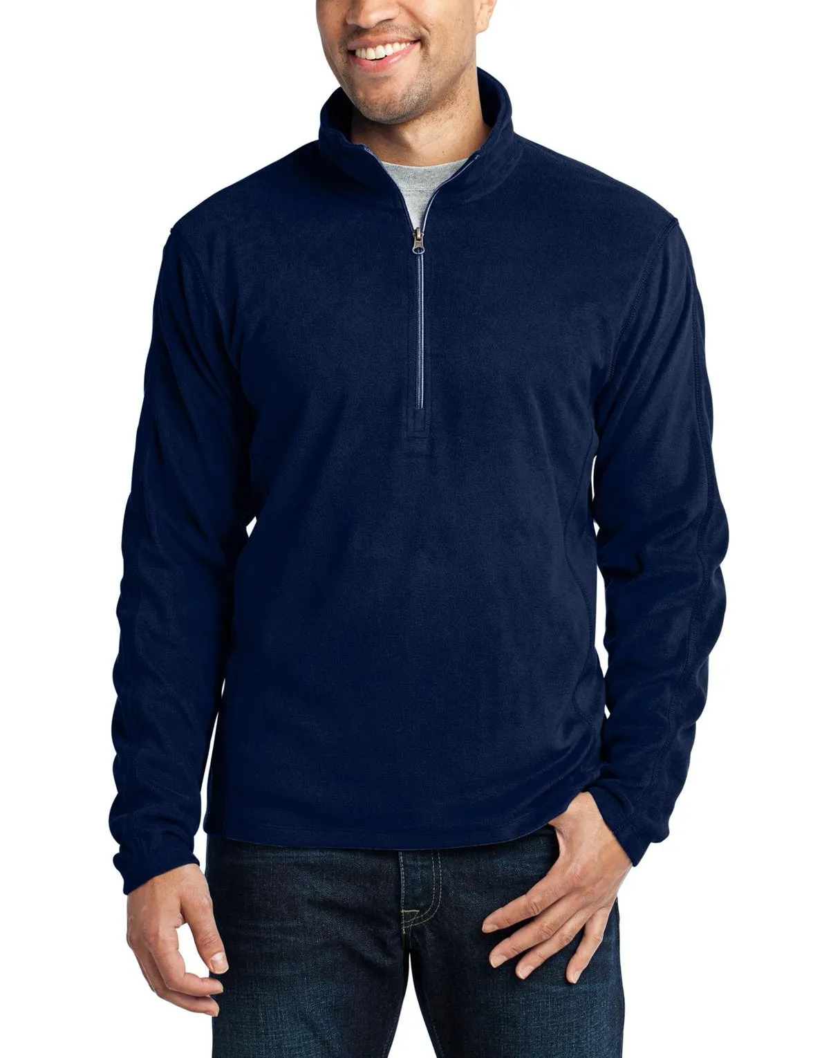Men's Pullover Microfleece Half-Zip Sweater