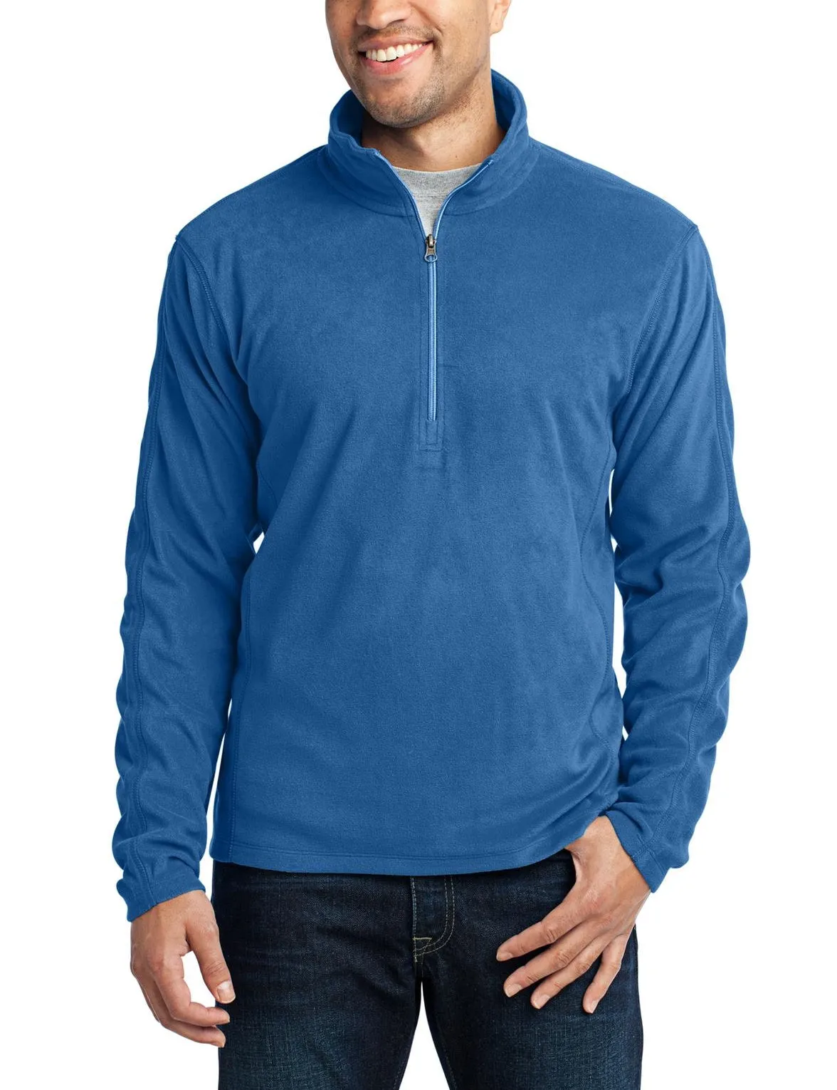 Men's Pullover Microfleece Half-Zip Sweater