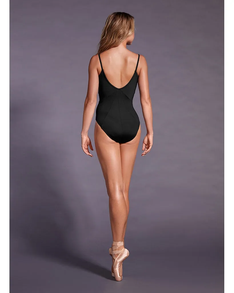 Mirella Black Label Panel Scoop Neck Low Back Camisole Leotard - MB7224 Womens