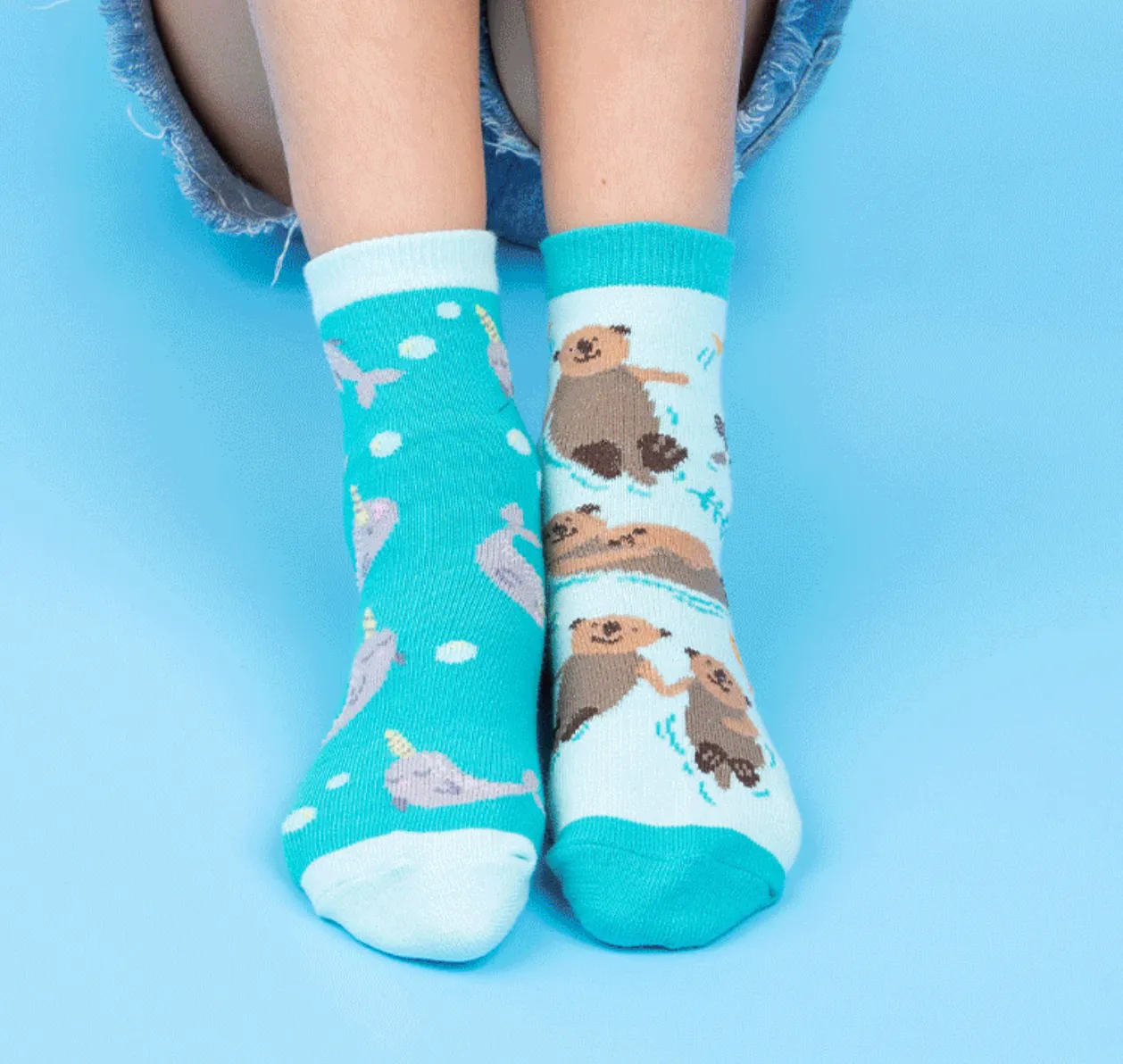 My Otter Half Kid's Crew Socks - 3 Pack
