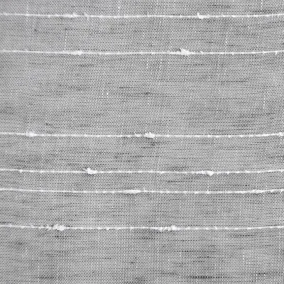 New - 95"x52" Textured Slub Stripe AntiDust Curtain Panel Gray - Clean Window