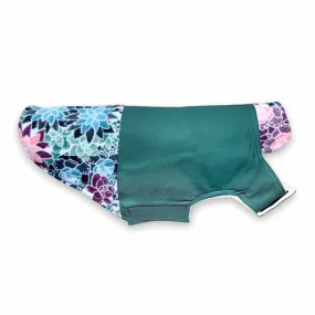 Organa Floral Succulent Winter Fleece Dog Coat