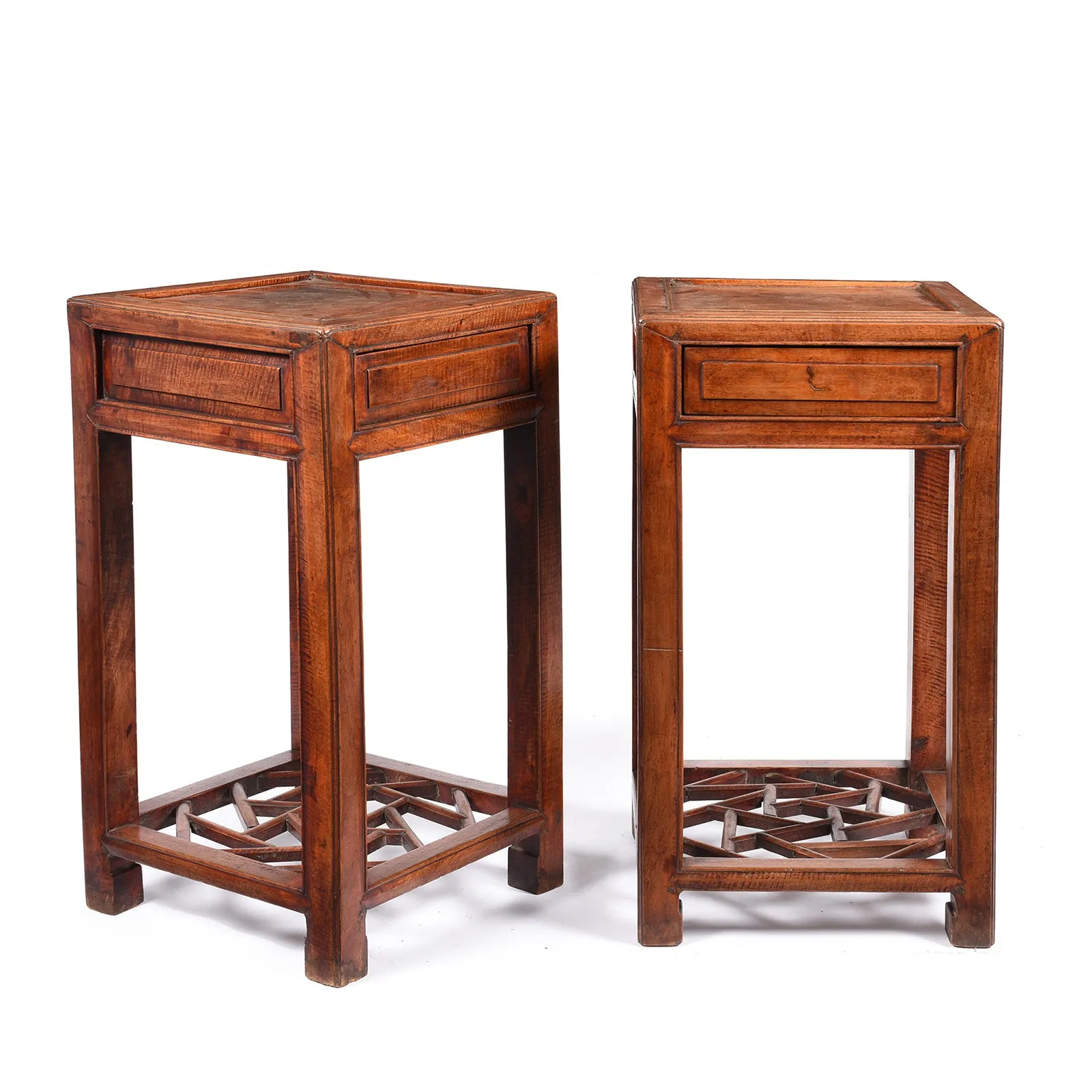 Pair Of Chinese Flower Stand From Jiangsu - 19thC