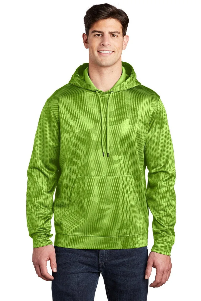 Sport-Tek ST240: Sport-Wick CamoHex Fleece Hooded Pullover