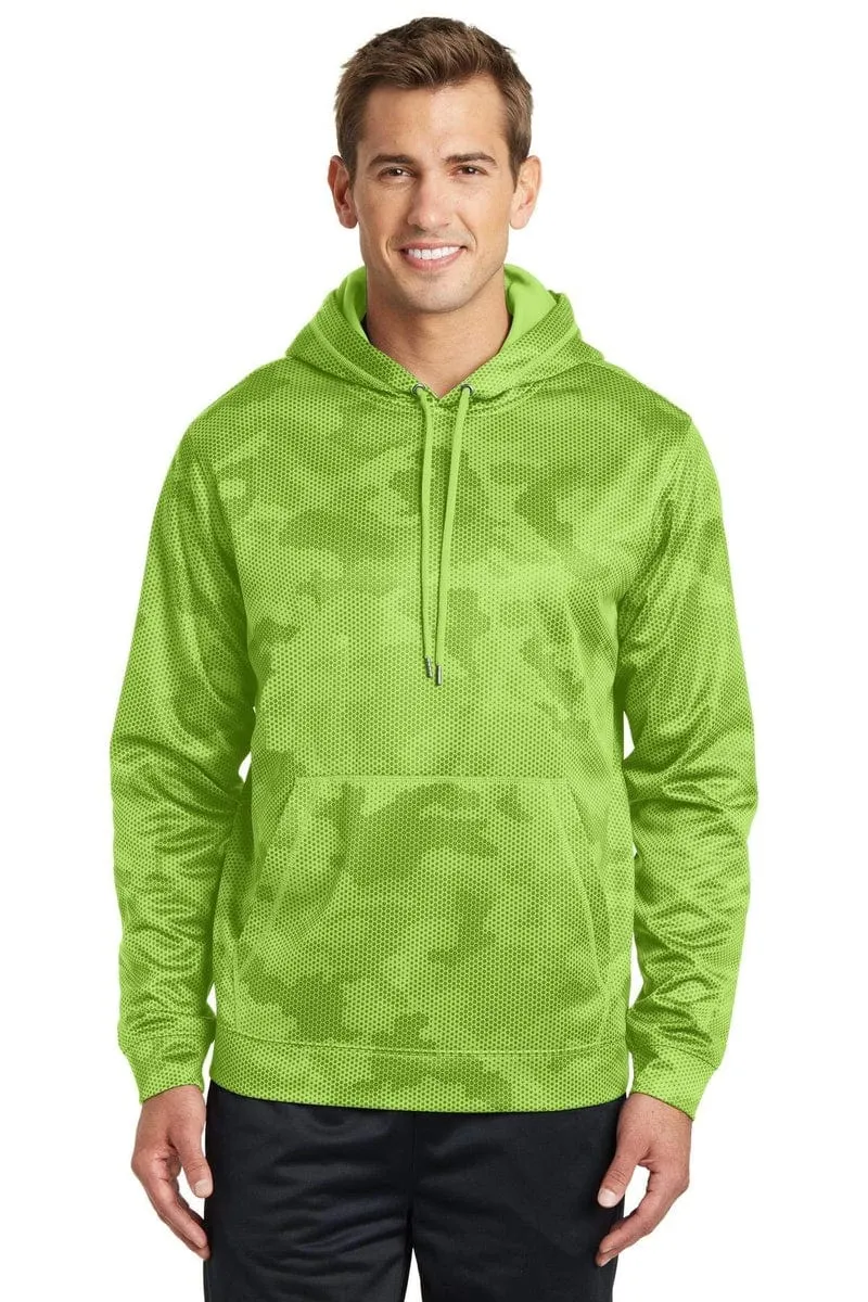 Sport-Tek ST240: Sport-Wick CamoHex Fleece Hooded Pullover