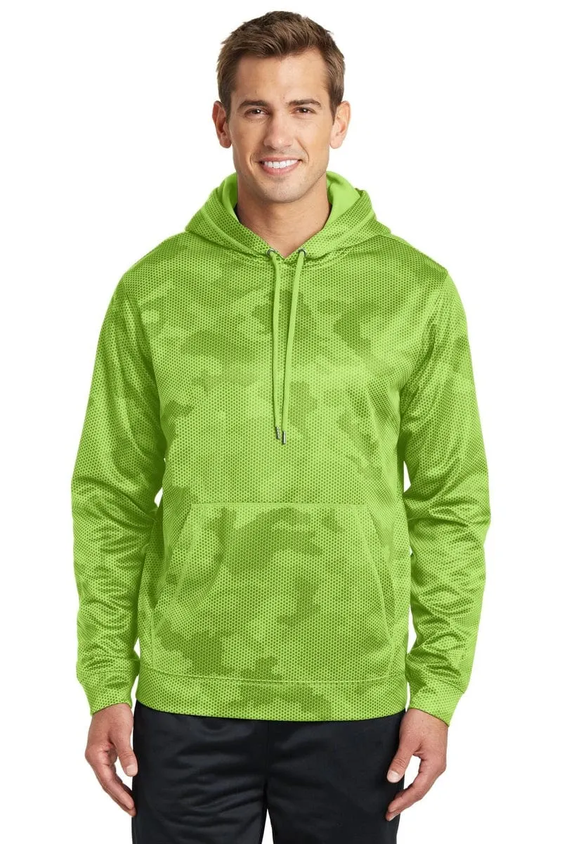 Sport-Tek ST240: Sport-Wick CamoHex Fleece Hooded Pullover