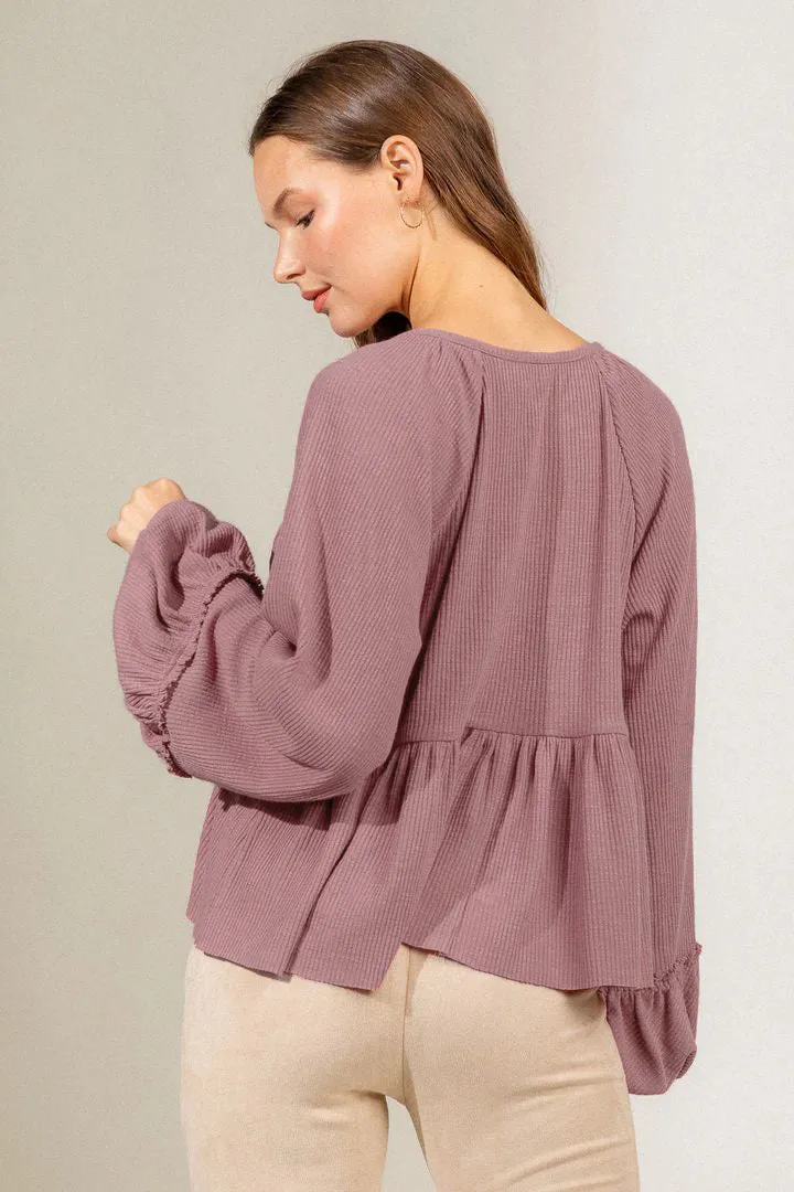 Spring Autumn Women Clothing Pleated Sunken Stripe Knitted Bottoming Shirt Top