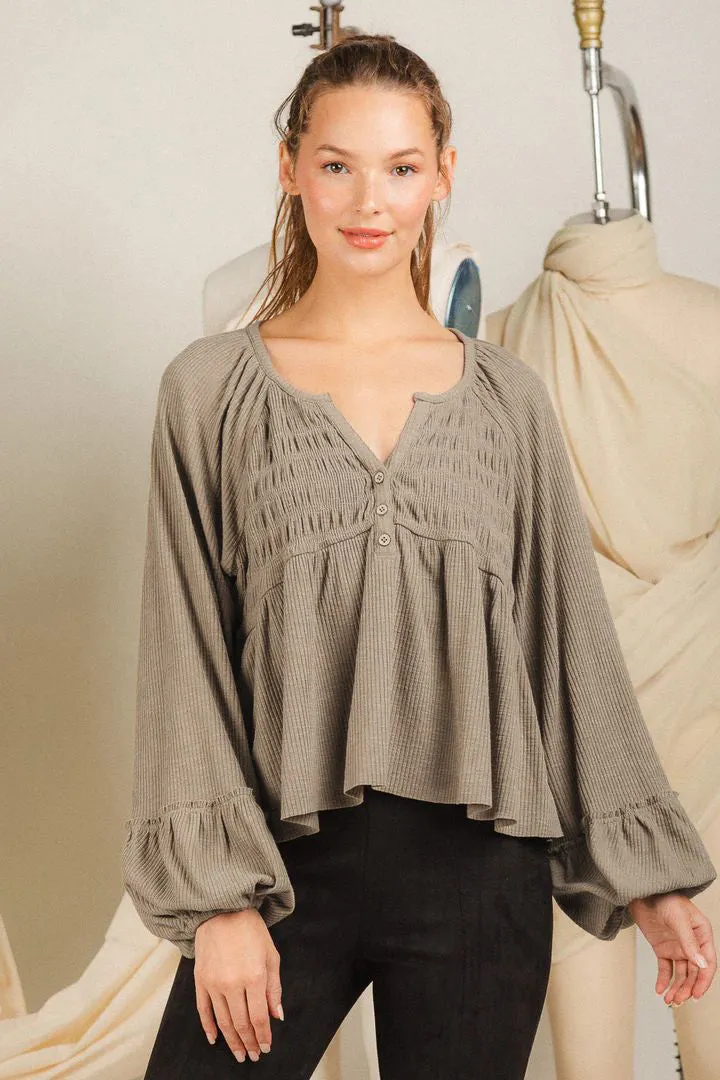 Spring Autumn Women Clothing Pleated Sunken Stripe Knitted Bottoming Shirt Top