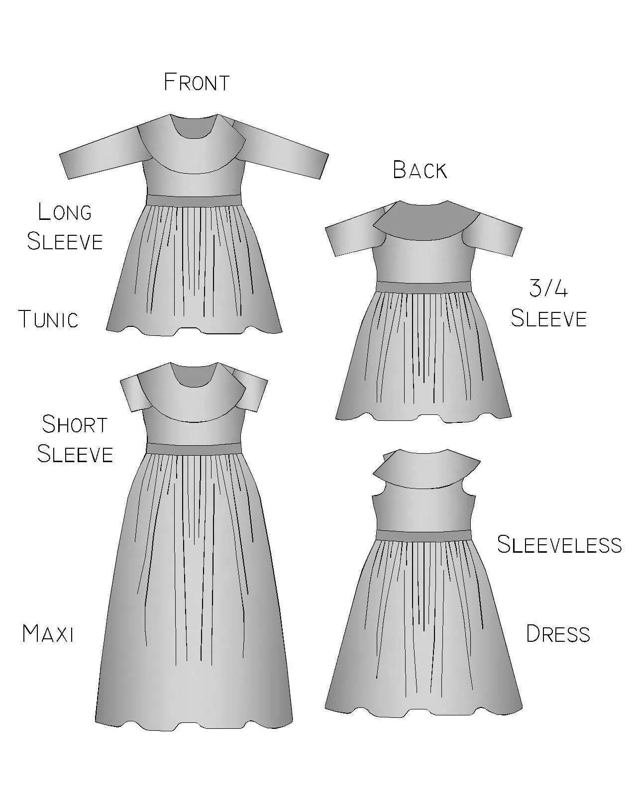 The Clover Dress PDF Sewing Pattern