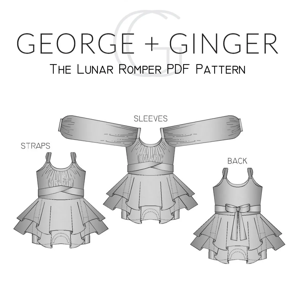 The Lunar Romper PDF Sewing Pattern