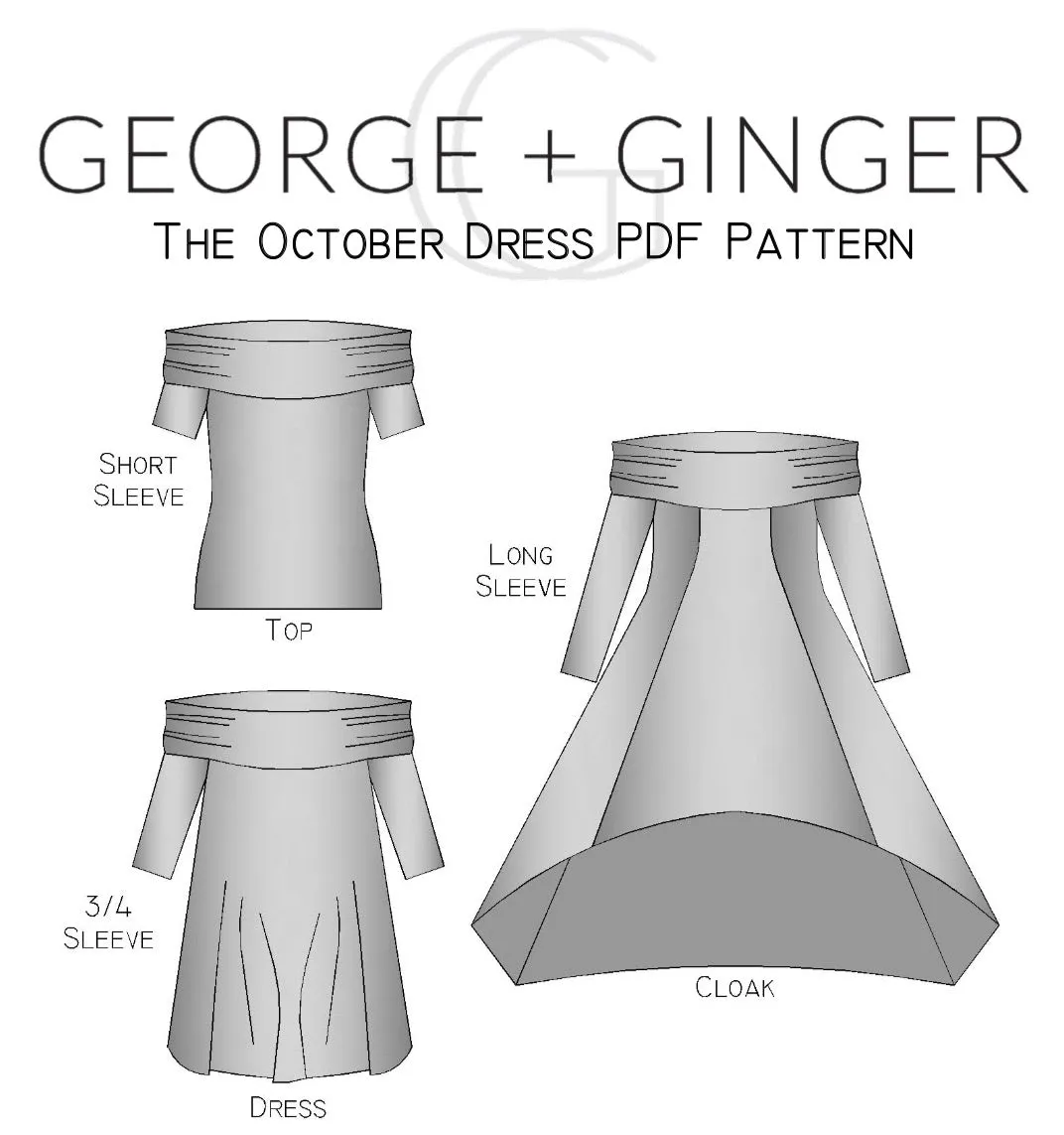 The October Dress PDF Sewing Pattern