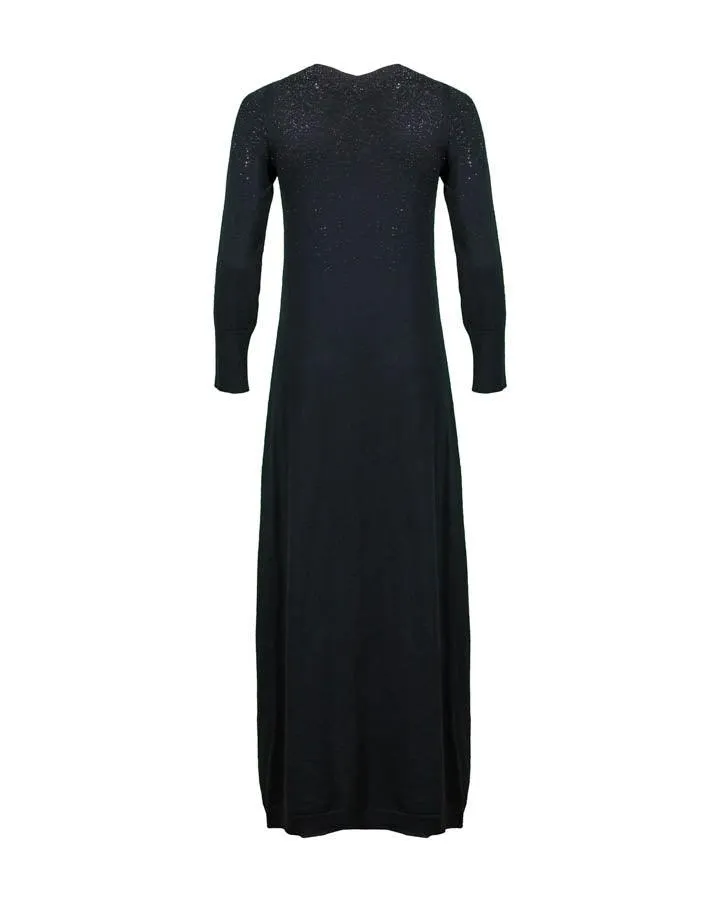 Tonet Sparkle V-Neck Knit Maxi Dress