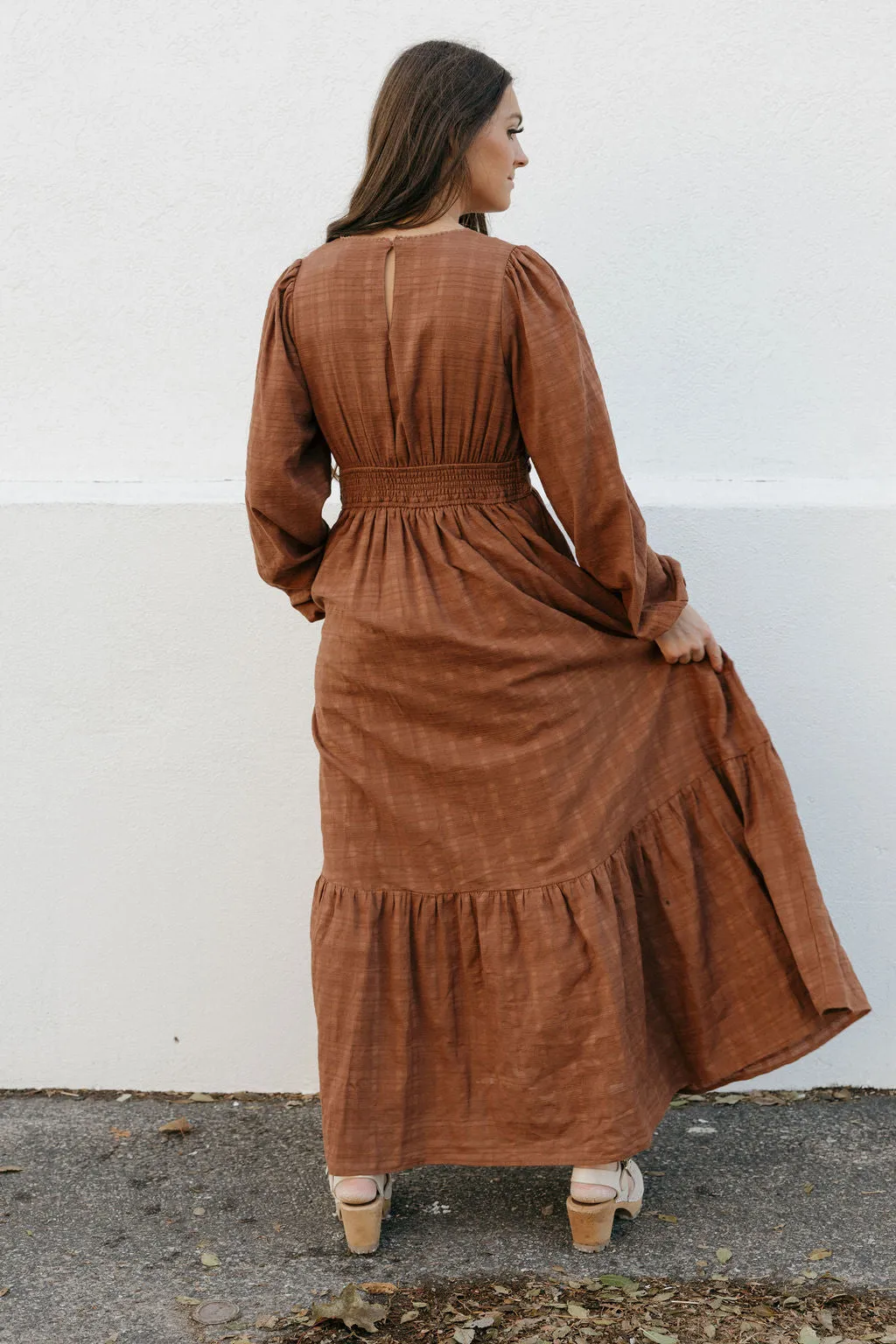 Vienna Dress-Umber