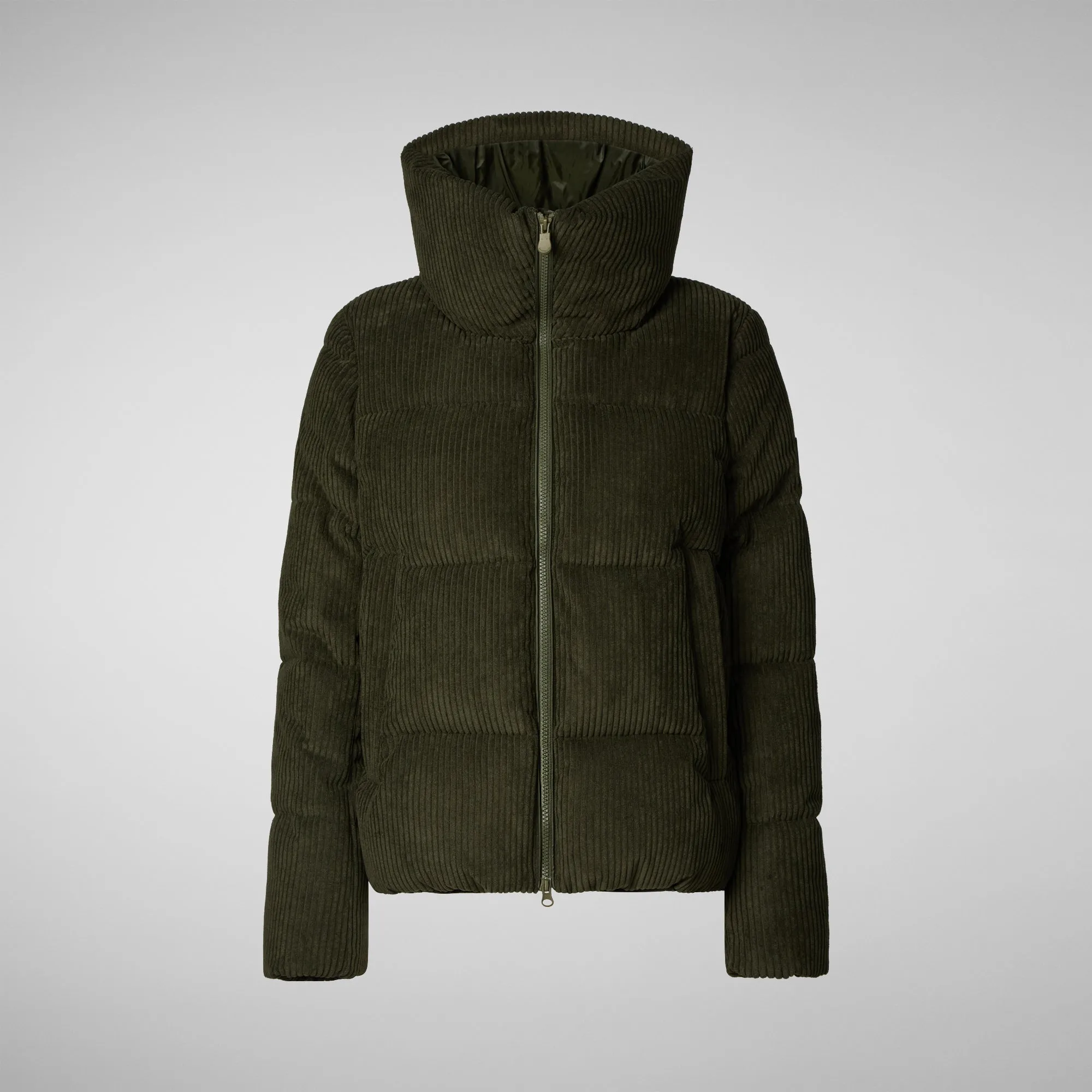 Women's Animal free Puffer Jacket Annika in LAND GREEN